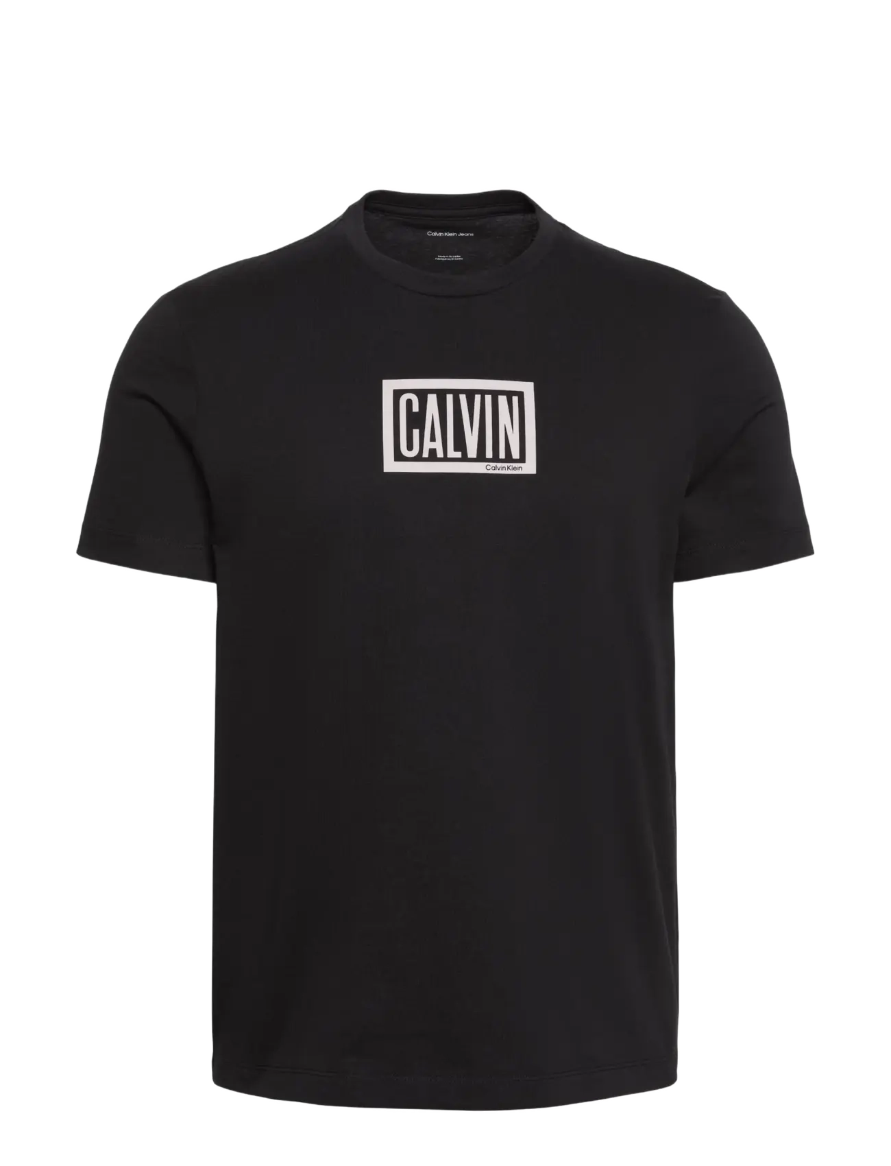 Calvin Klein Jeans - SS 30S EU BOXED CALVIN GRAPHIC T - lühikeste varrukatega t-särgid - black - 1