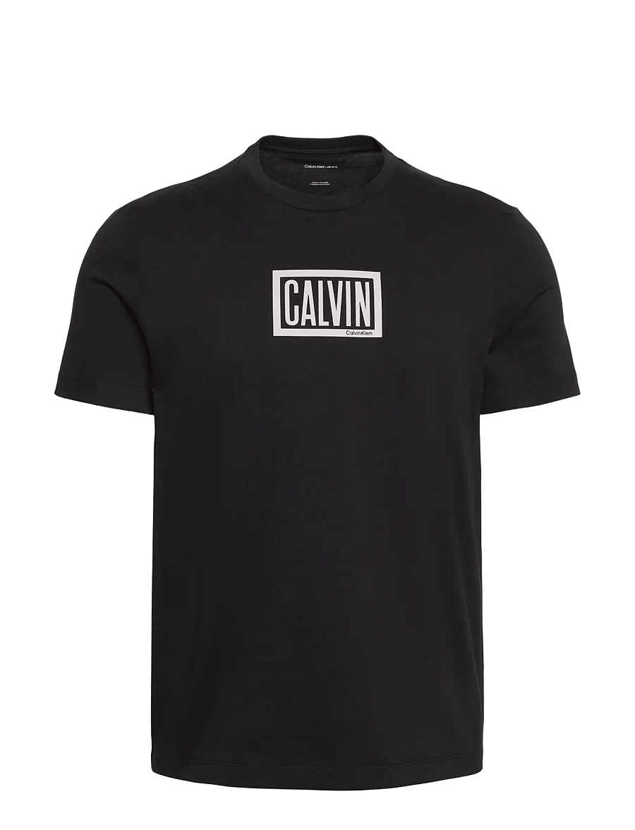 Calvin Klein Jeans - SS 30S EU BOXED CALVIN GRAPHIC T - lühikeste varrukatega t-särgid - black - 1