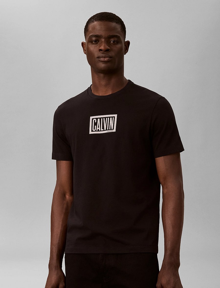 Calvin Klein Jeans - SS 30S EU BOXED CALVIN GRAPHIC T - lühikeste varrukatega t-särgid - black - 3