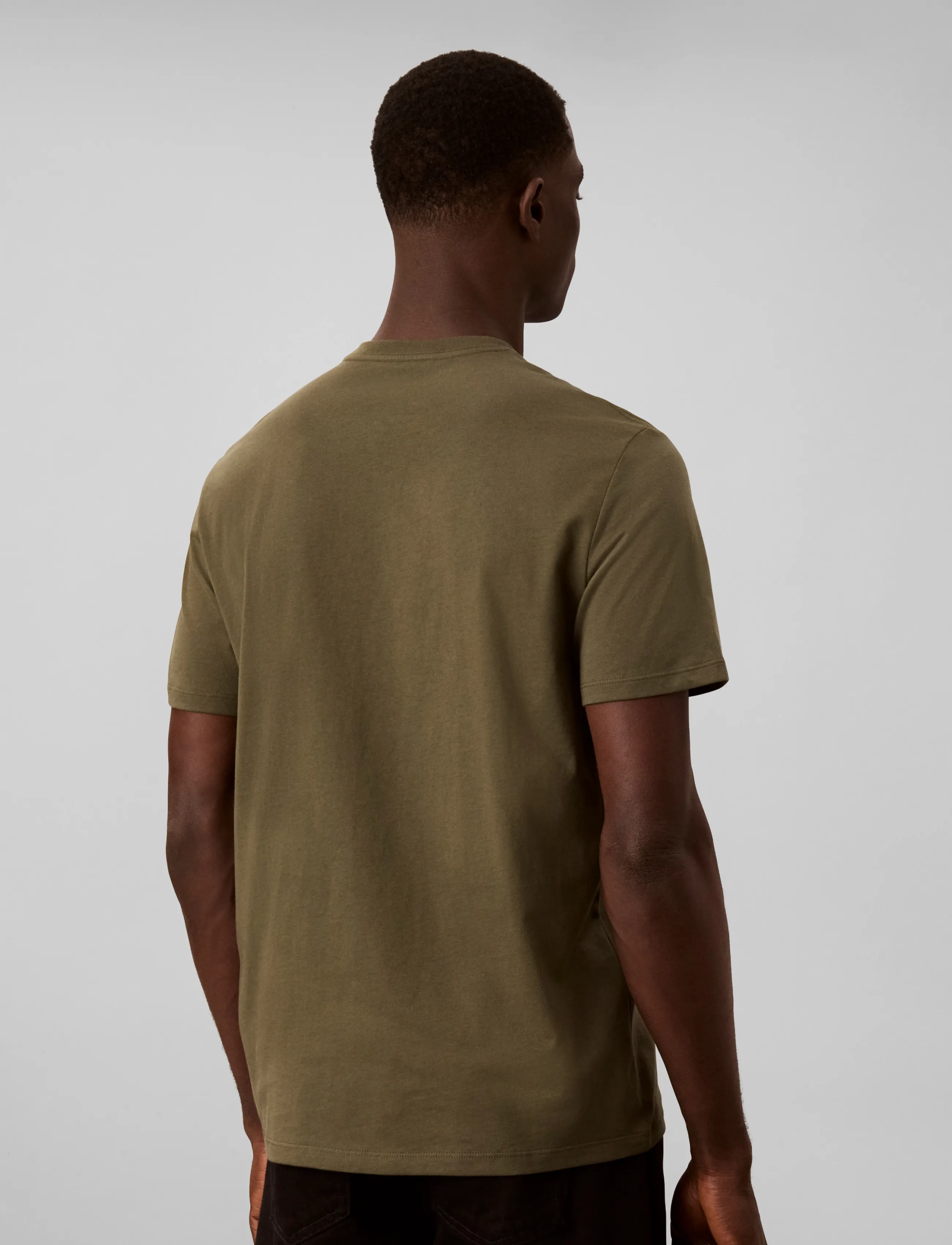 Calvin Klein Jeans - SS 30S EU BOXED CALVIN GRAPHIC T - kortärmade t-shirts - olive night - 2
