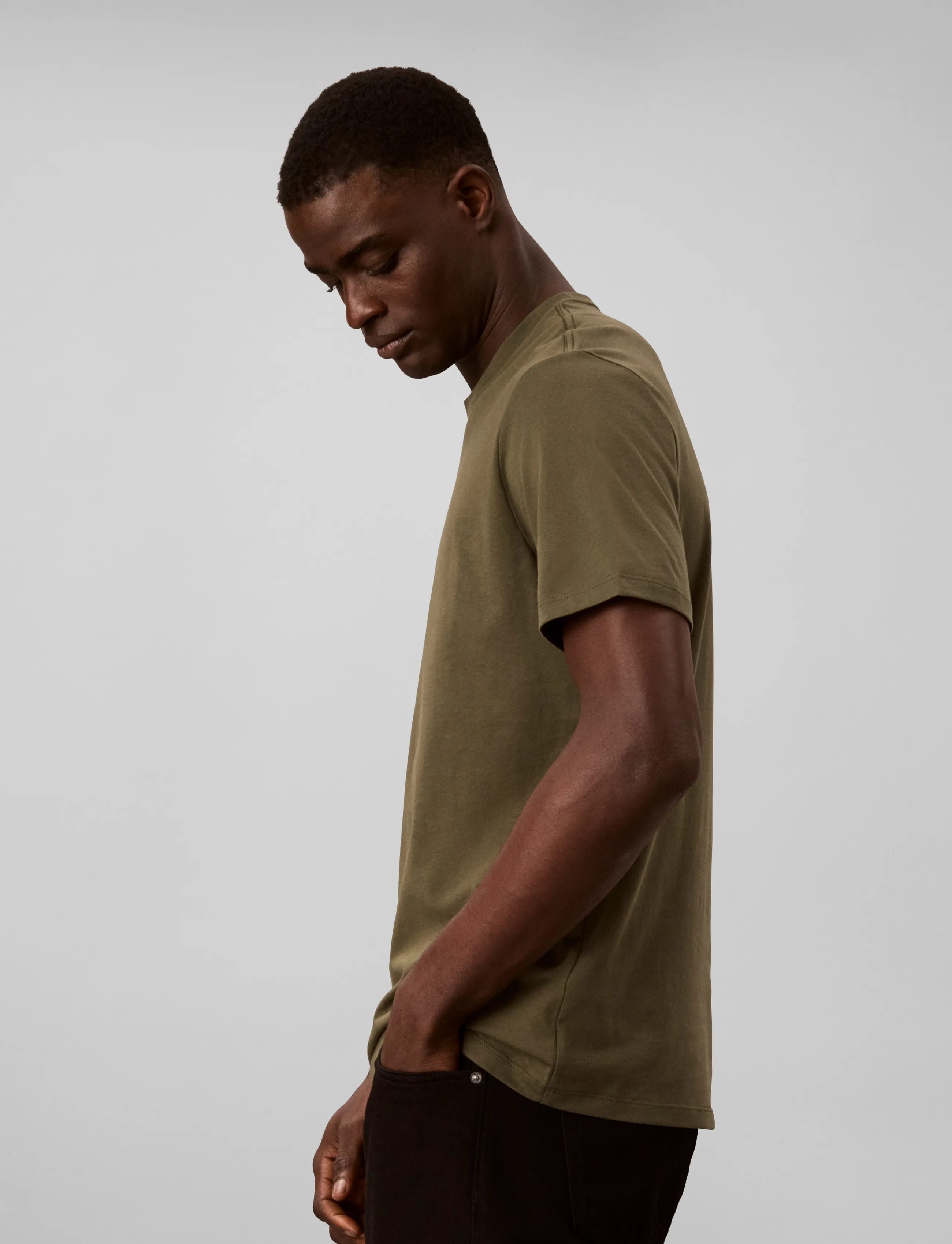 Calvin Klein Jeans - SS 30S EU BOXED CALVIN GRAPHIC T - kortärmade t-shirts - olive night - 5
