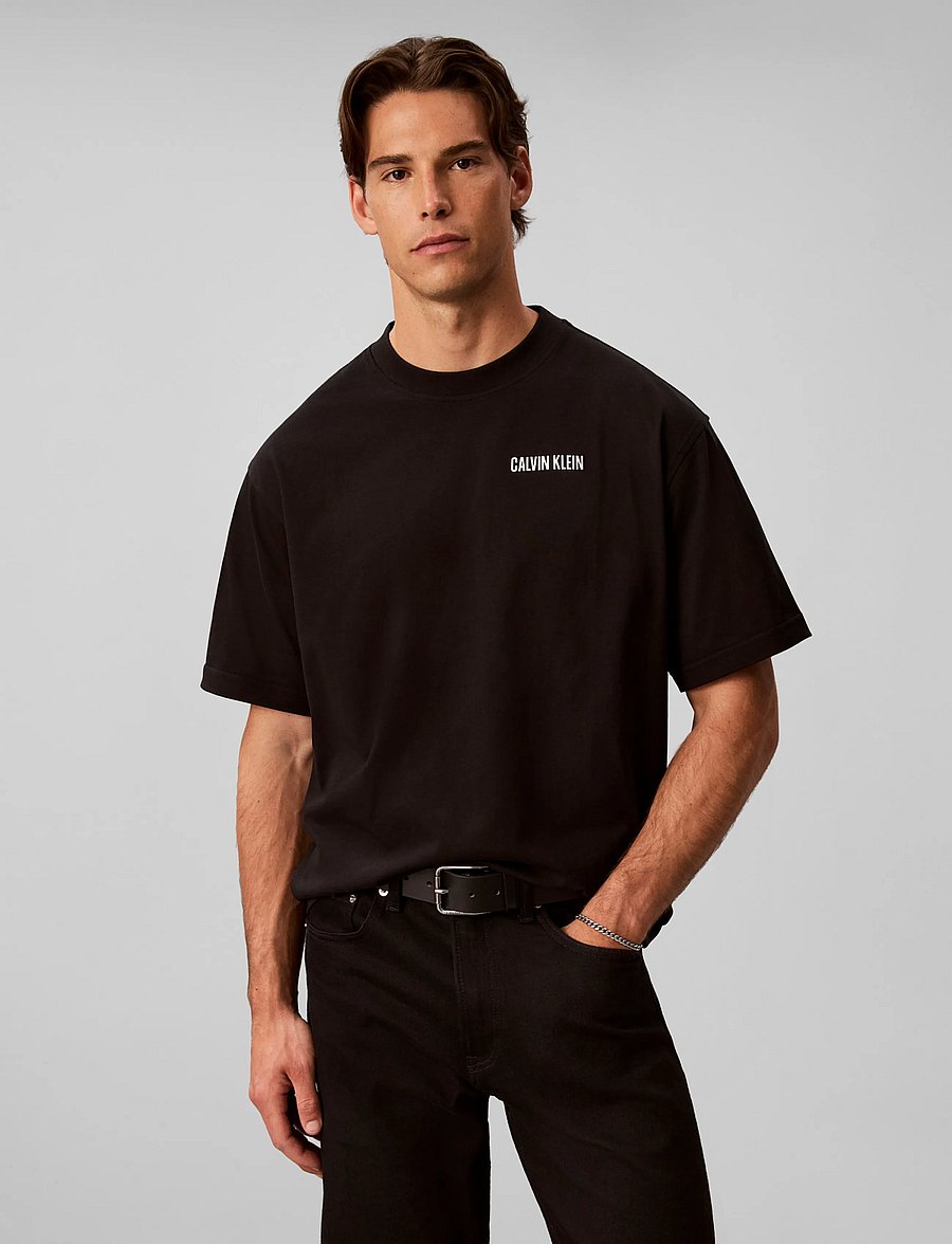 Calvin Klein Jeans - SS RLX 20S CALVIN OR NTHING BCK - lühikeste varrukatega t-särgid - black - 3
