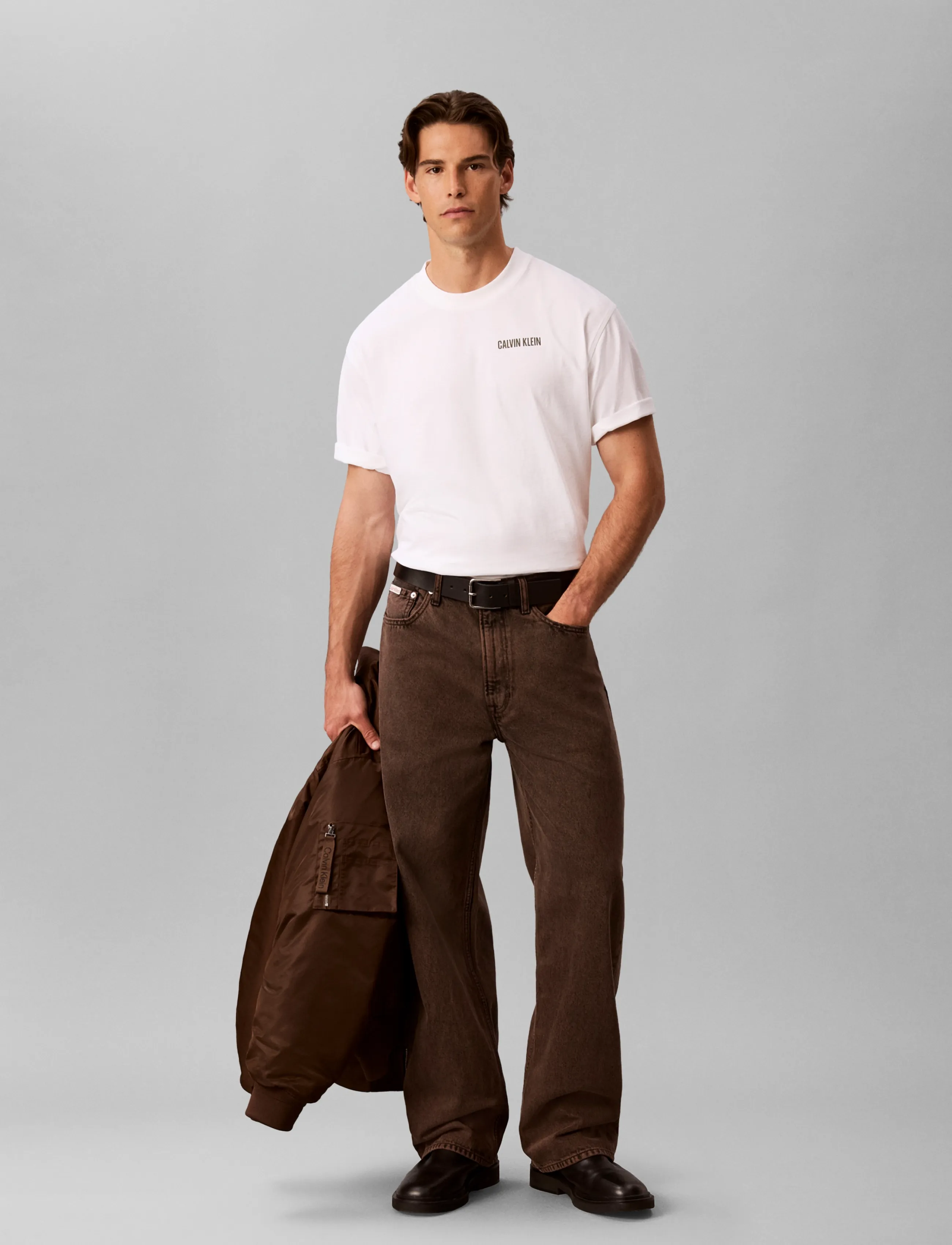 Calvin Klein Jeans SS RLX 20S CALVIN OR NTHING BCK - T-shirts - BRIGHT WHITE / white