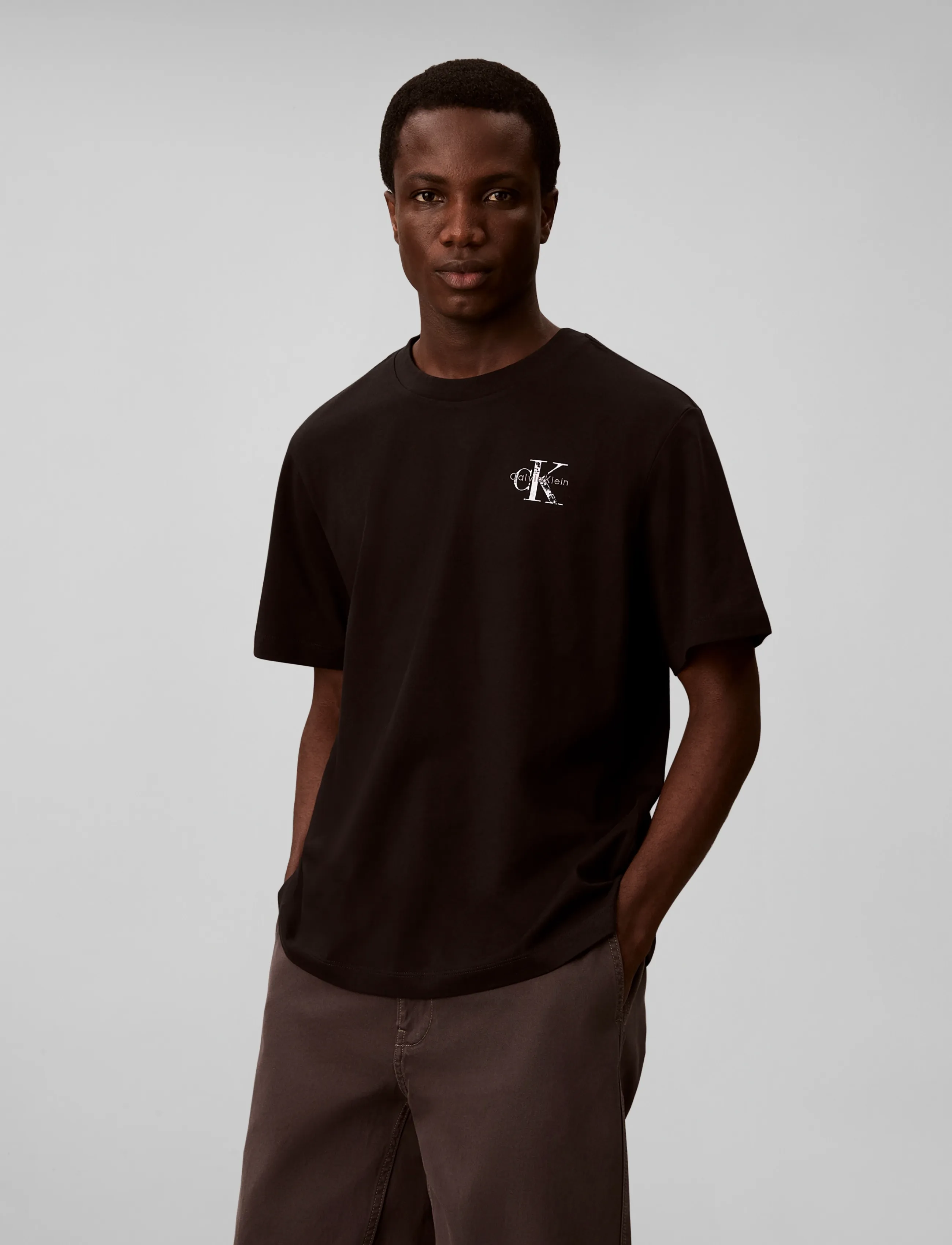 Calvin Klein Jeans - SS EZ 20S DISTRESS MNLGO BCK GRA - black - 3