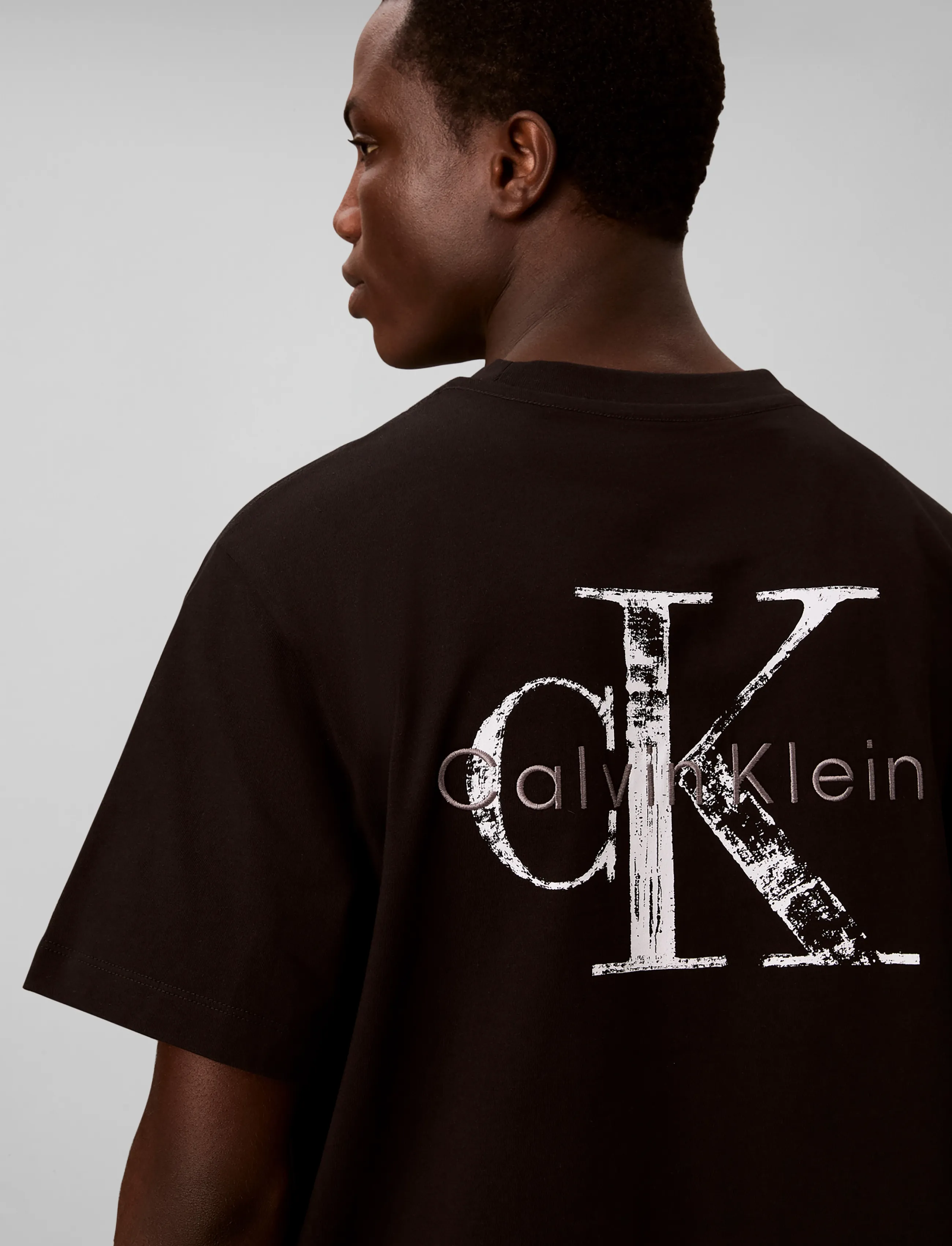 Calvin Klein Jeans - SS EZ 20S DISTRESS MNLGO BCK GRA - black - 4