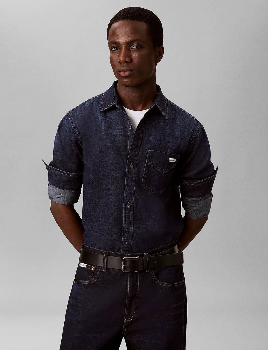 Calvin Klein Jeans - ESSENTIAL CLASSIC FELDMAN SHIRT - teksasärgid - feldman - 3