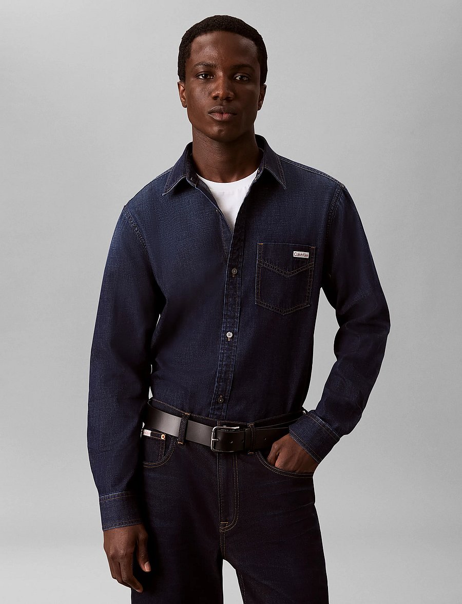 Calvin Klein Jeans - ESSENTIAL CLASSIC FELDMAN SHIRT - teksasärgid - feldman - 5