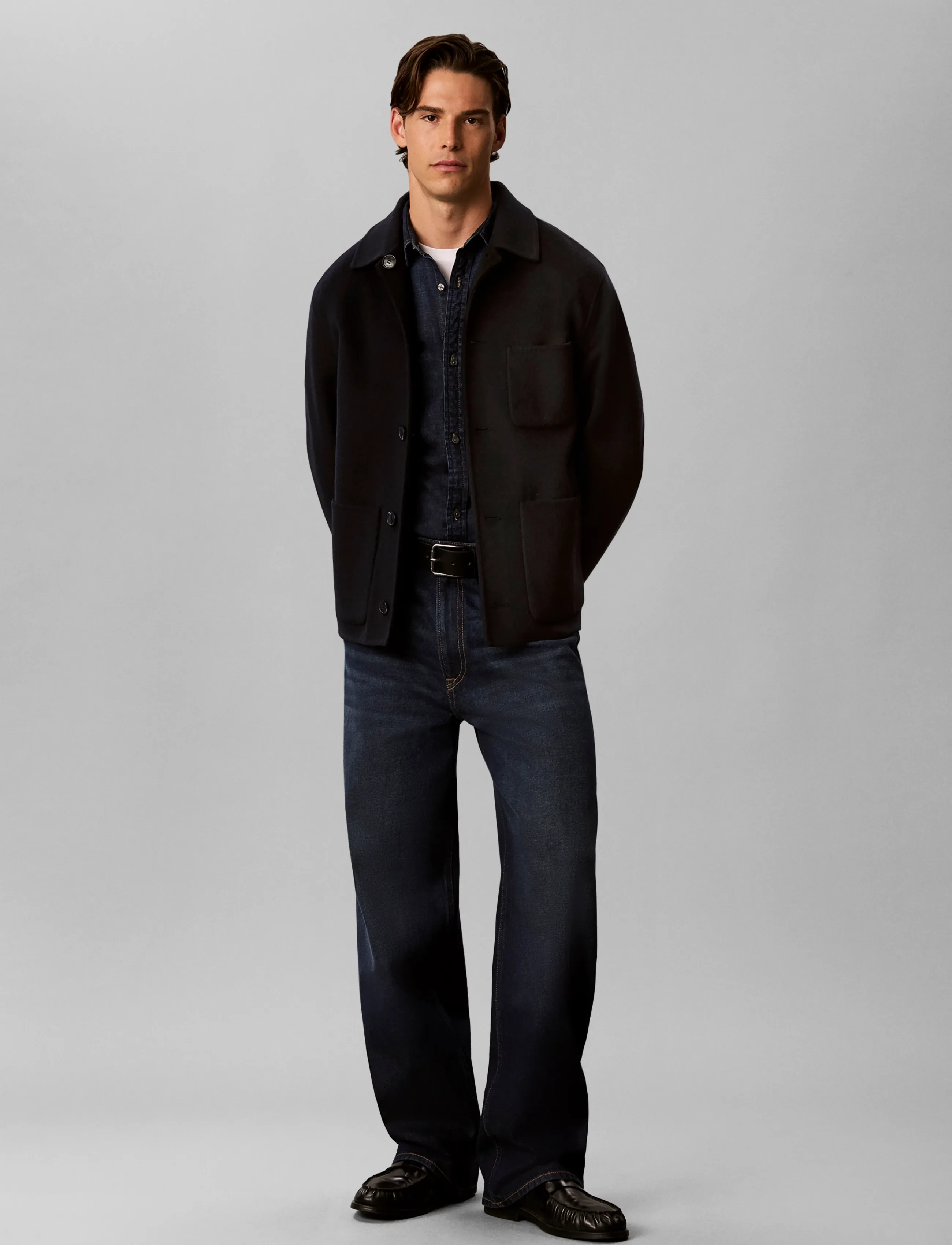 Calvin Klein Jeans RELAXED BAGGY SHORELINE - Kläder - SHORELINE / navy