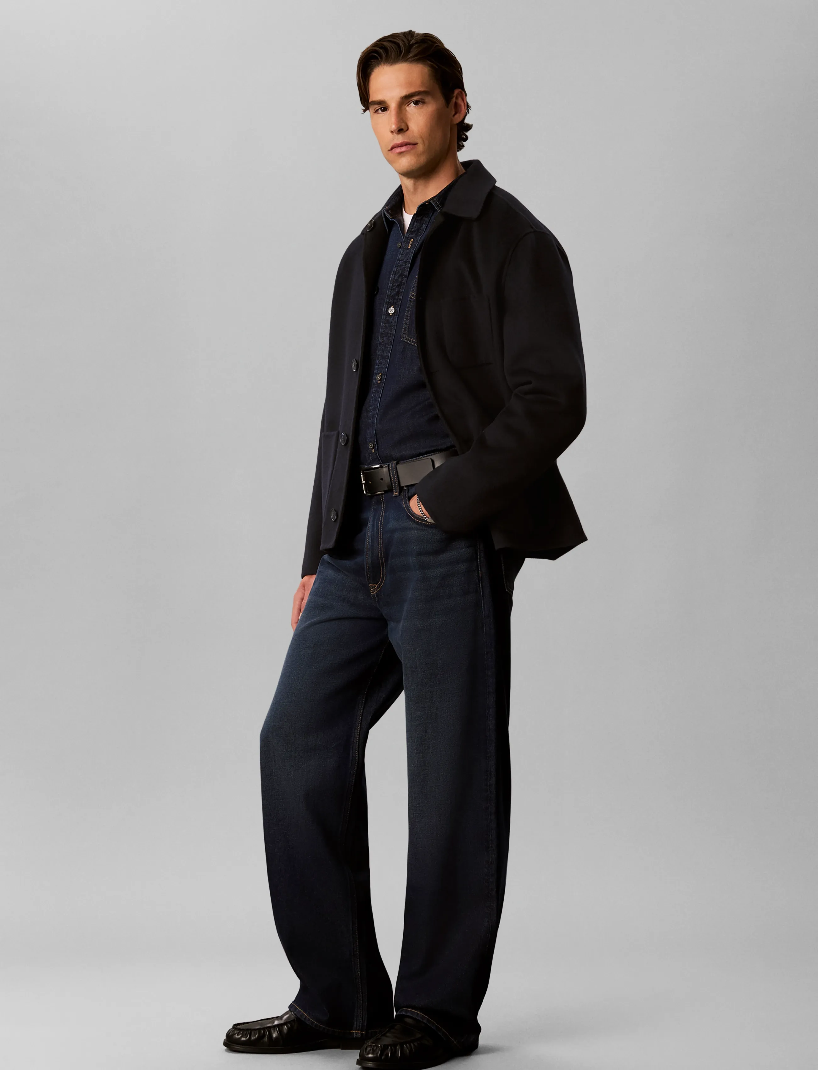 Calvin Klein Jeans RELAXED BAGGY SHORELINE - Streetstyle - SHORELINE / navy
