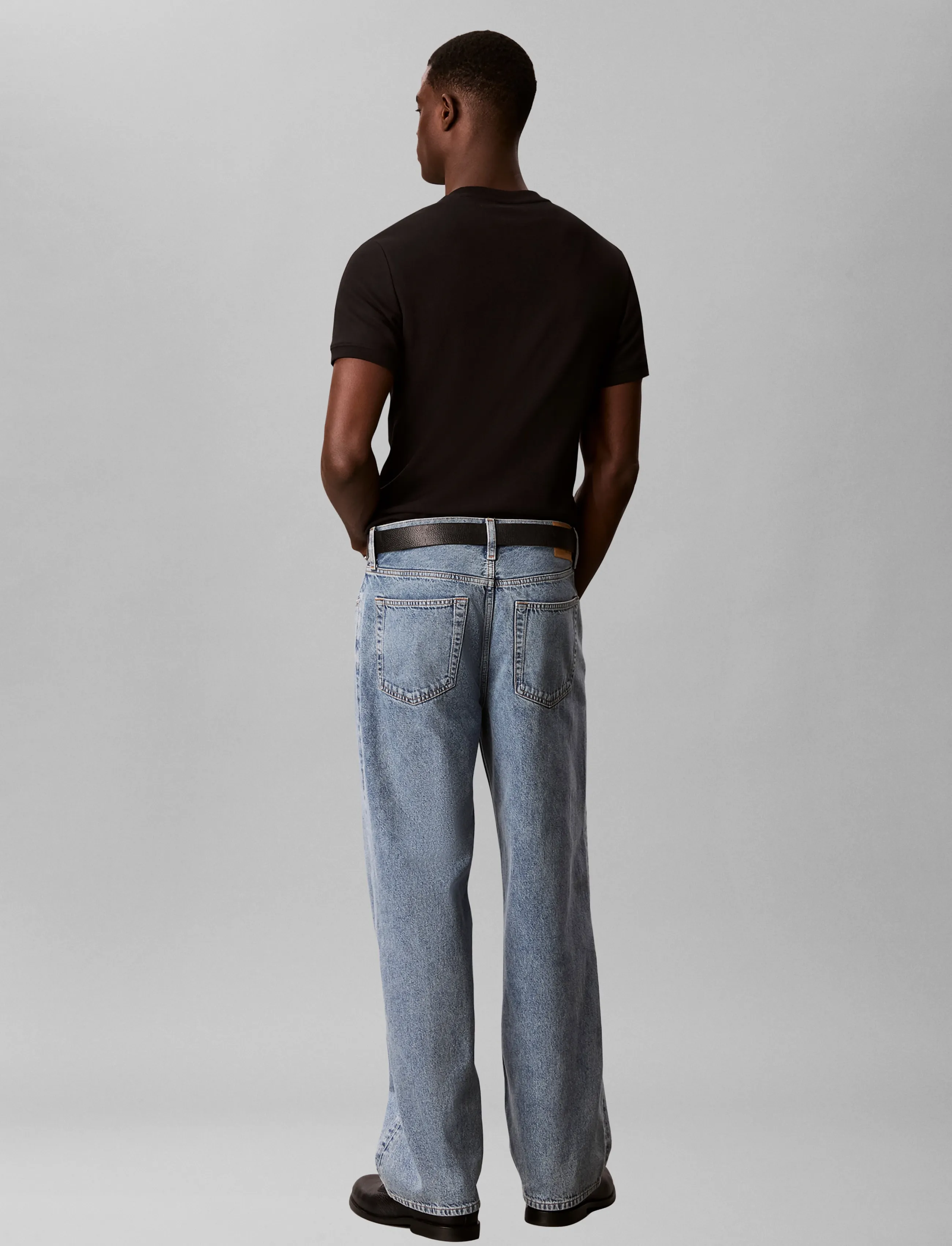 Calvin Klein Jeans - RELAXED BAGGY SILVER STONE JEAN - silver stone - 2
