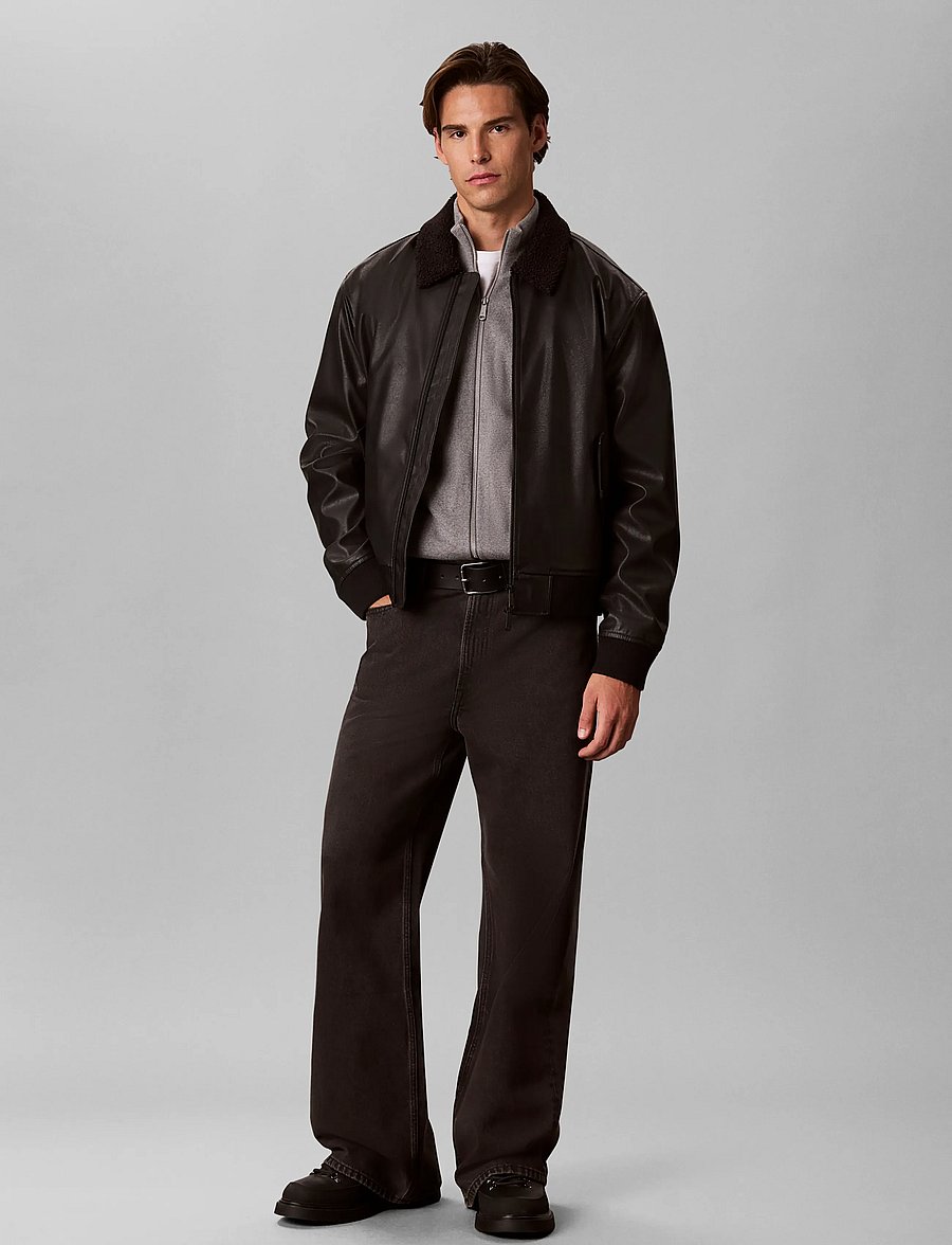 Calvin Klein Jeans - RELAXED STRAIGHT CK ESSNTL BLACK - loose jeans - ck essential black - 0