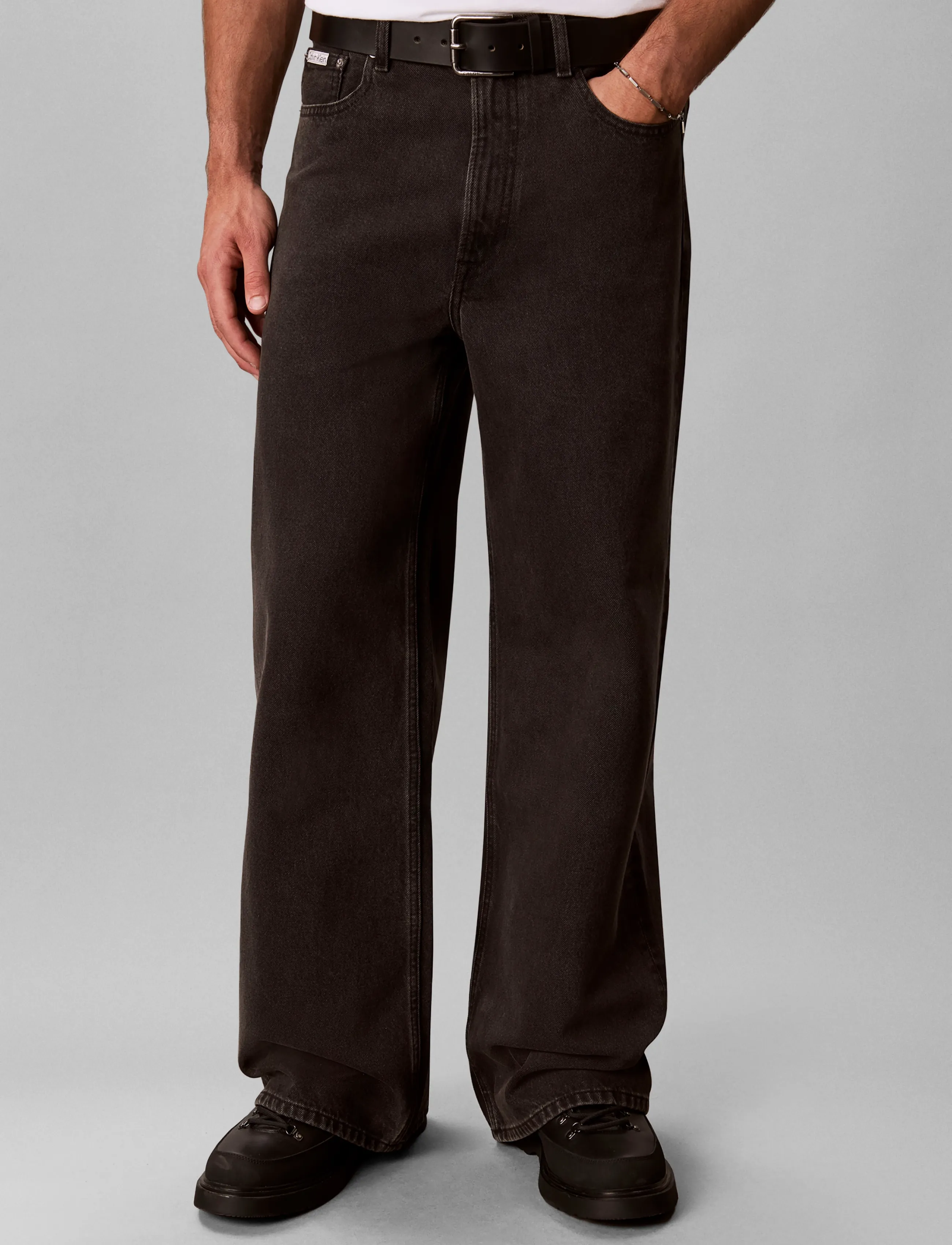 Calvin Klein Jeans - RELAXED STRAIGHT CK ESSNTL BLACK - ck essential black - 3