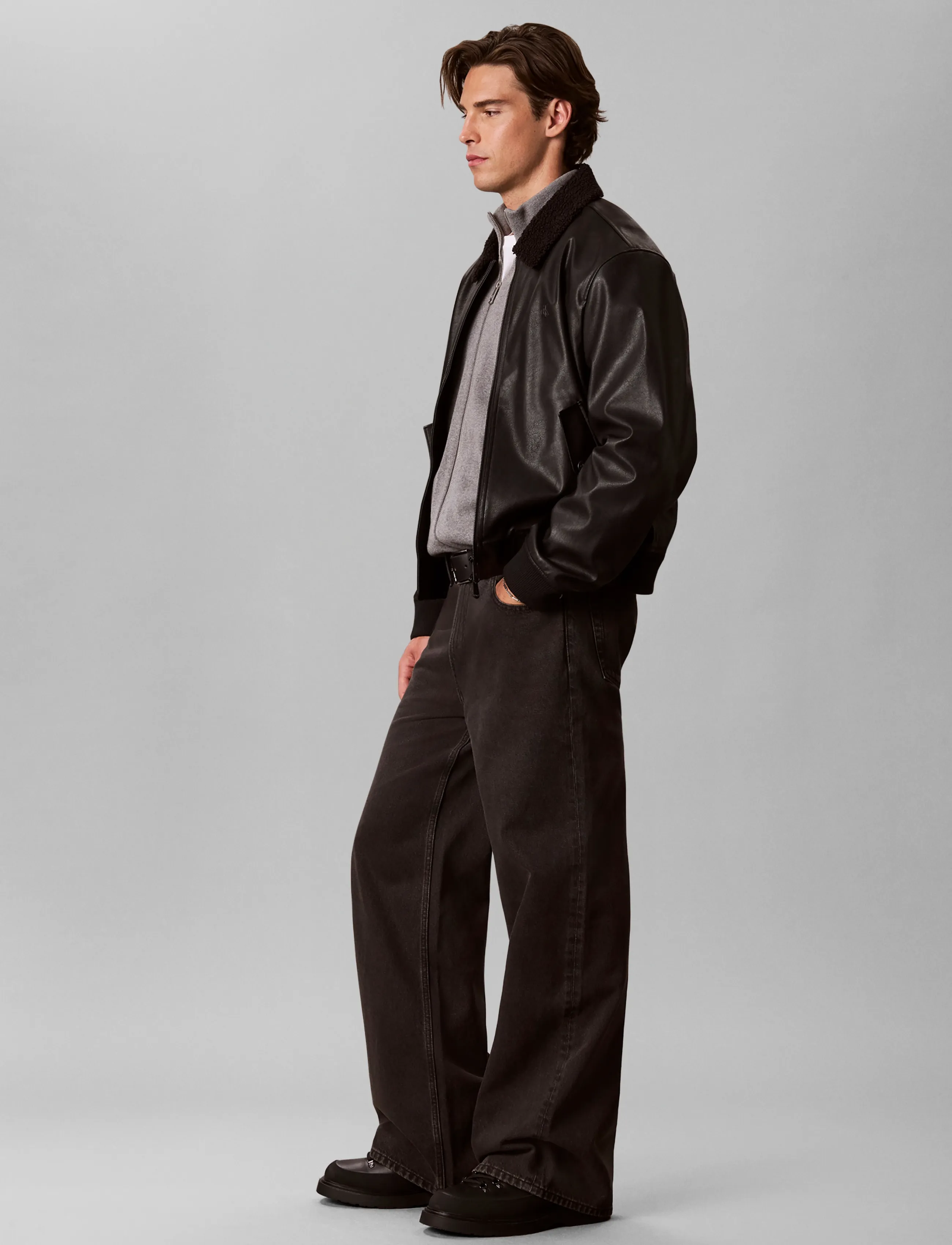 Calvin Klein Jeans - RELAXED STRAIGHT CK ESSNTL BLACK - ck essential black - 5