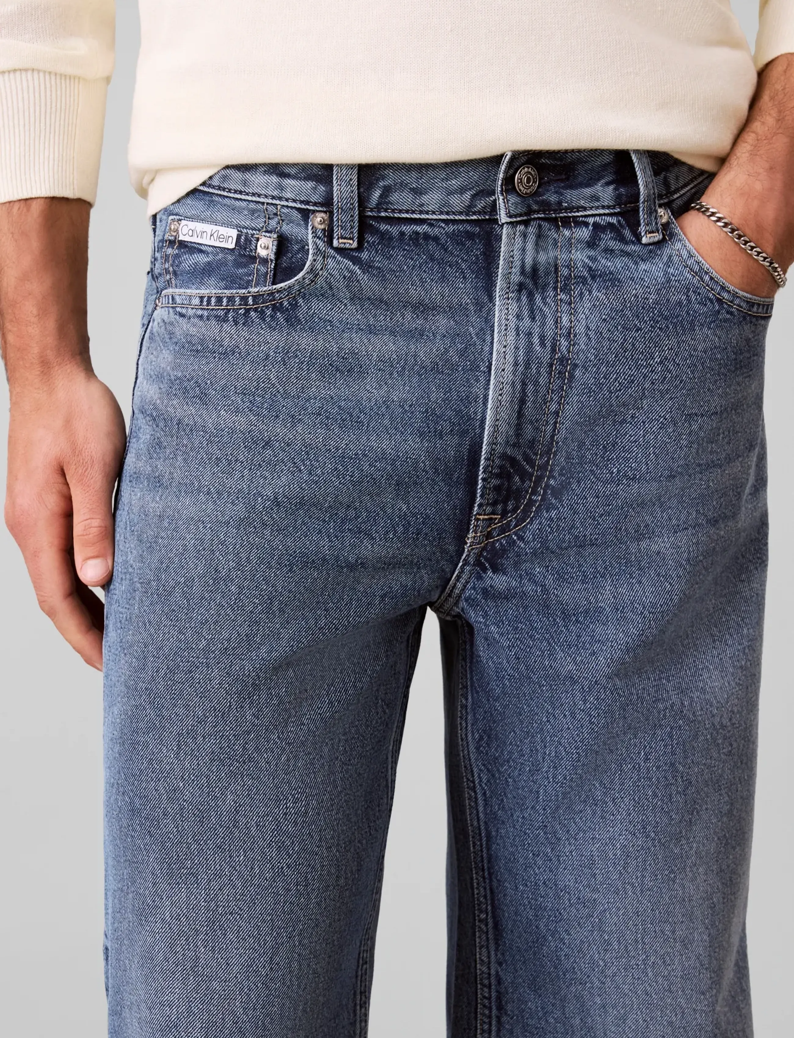 Calvin Klein Jeans - RELAXED STRAIGHT PERRY STONE - perry stone - 4