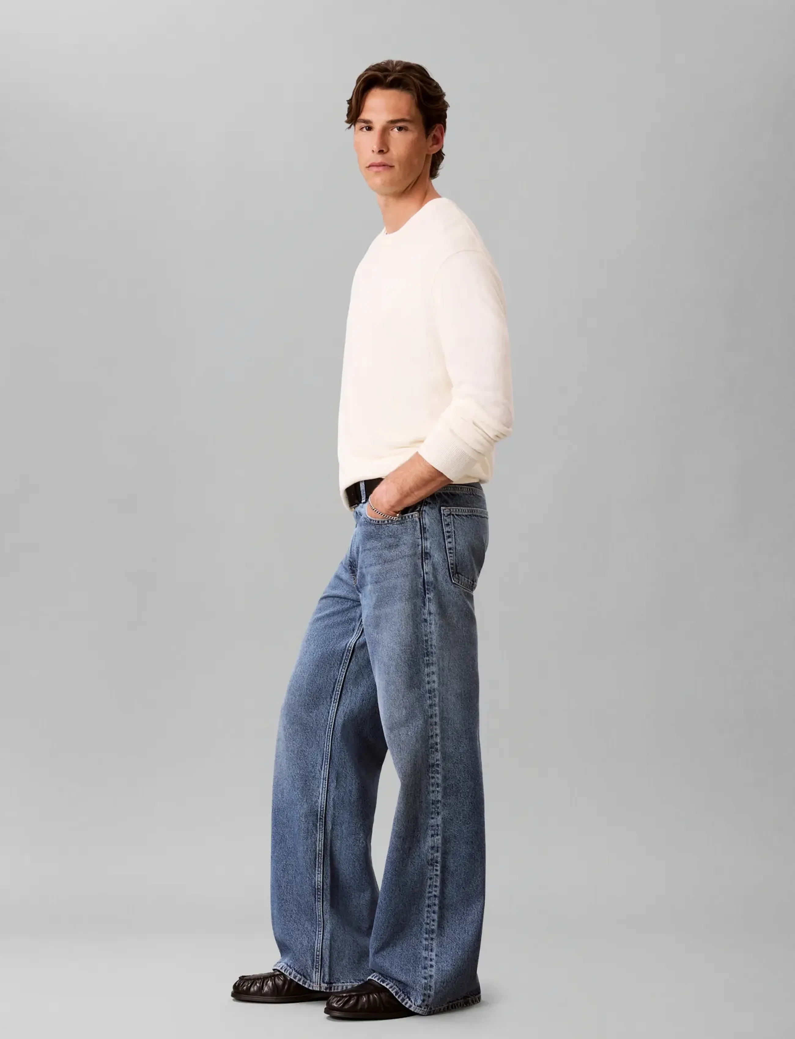 Calvin Klein Jeans RELAXED STRAIGHT PERRY STONE - Tänavastiil - PERRY STONE / blue