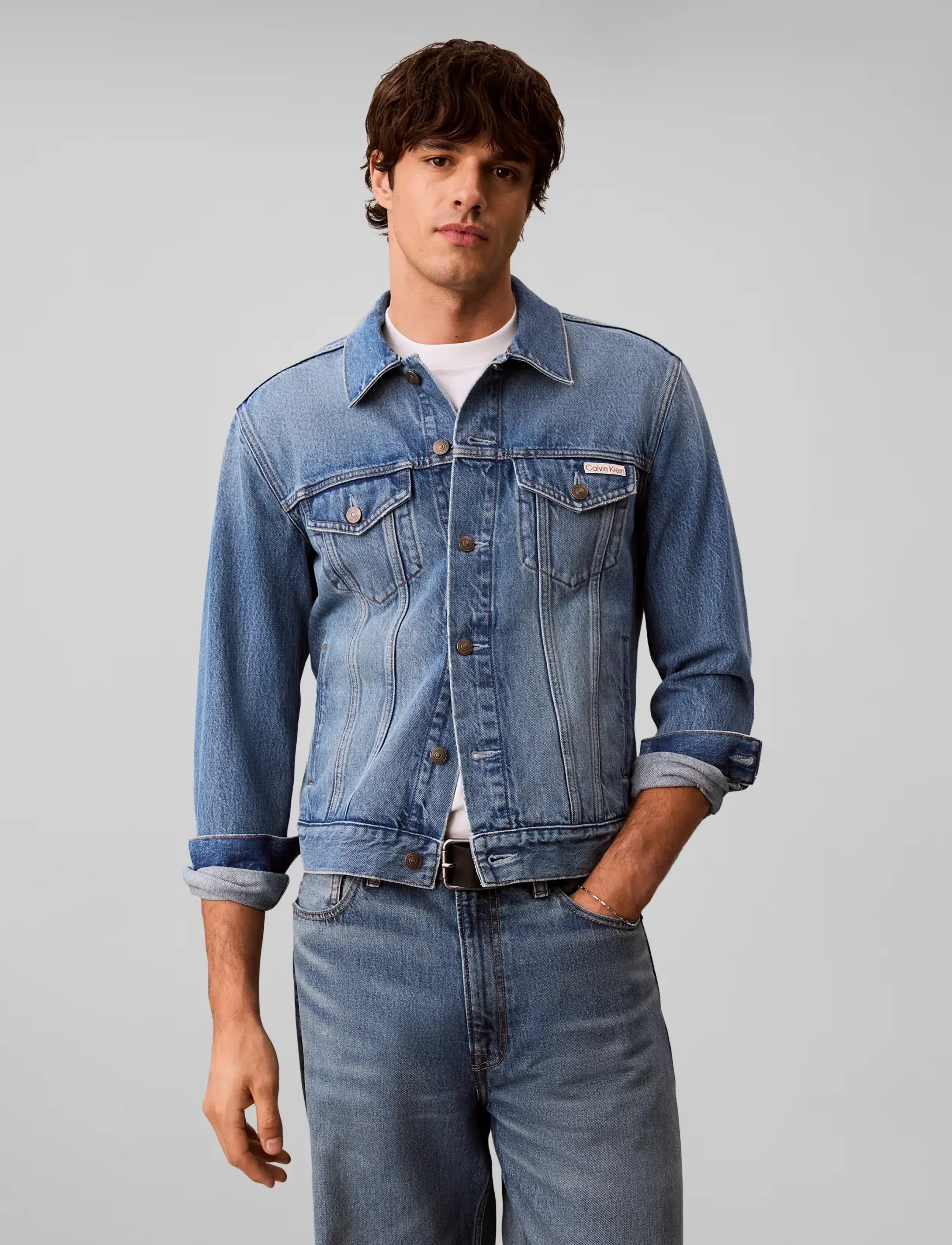 Calvin Klein Jeans - WHEATGRASS CLASSIC TRUCKER - wheatgrass - 3