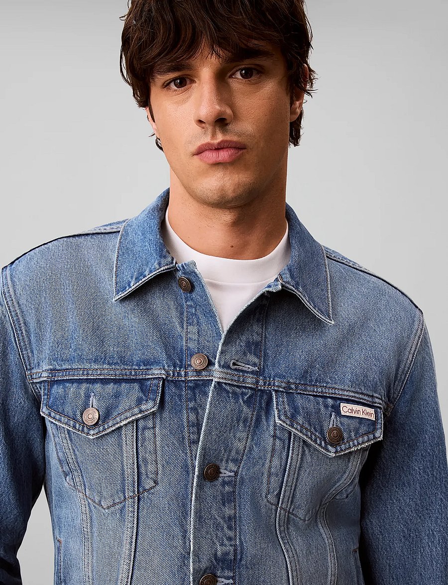 Calvin Klein Jeans - WHEATGRASS CLASSIC TRUCKER - voodrita teksatagid - wheatgrass - 4