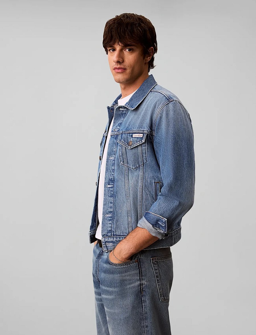 Calvin Klein Jeans - WHEATGRASS CLASSIC TRUCKER - voodrita teksatagid - wheatgrass - 5