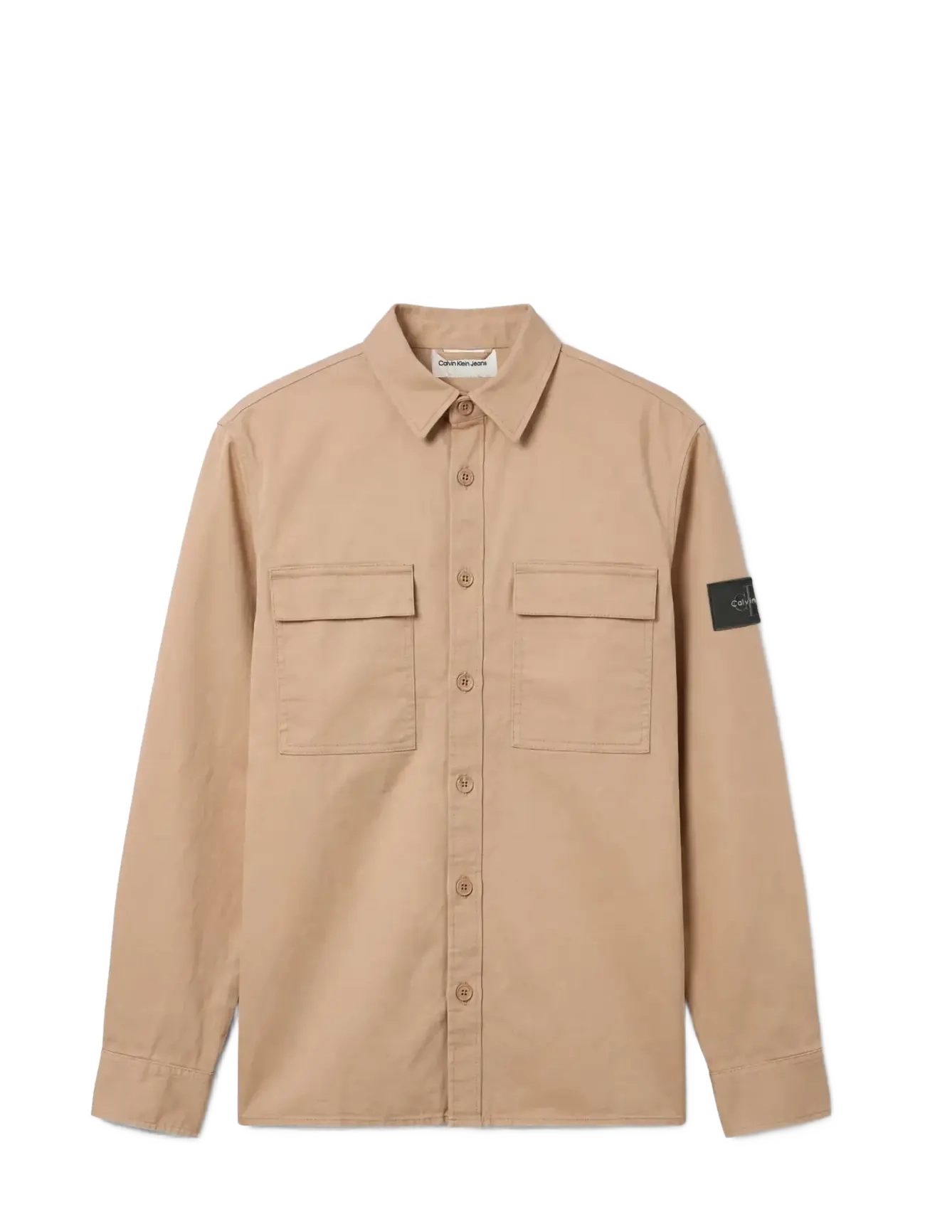 Calvin Klein Jeans - LS COMFORT COTTON EASY OVERSHIRT - Überhemden - travertine - 1