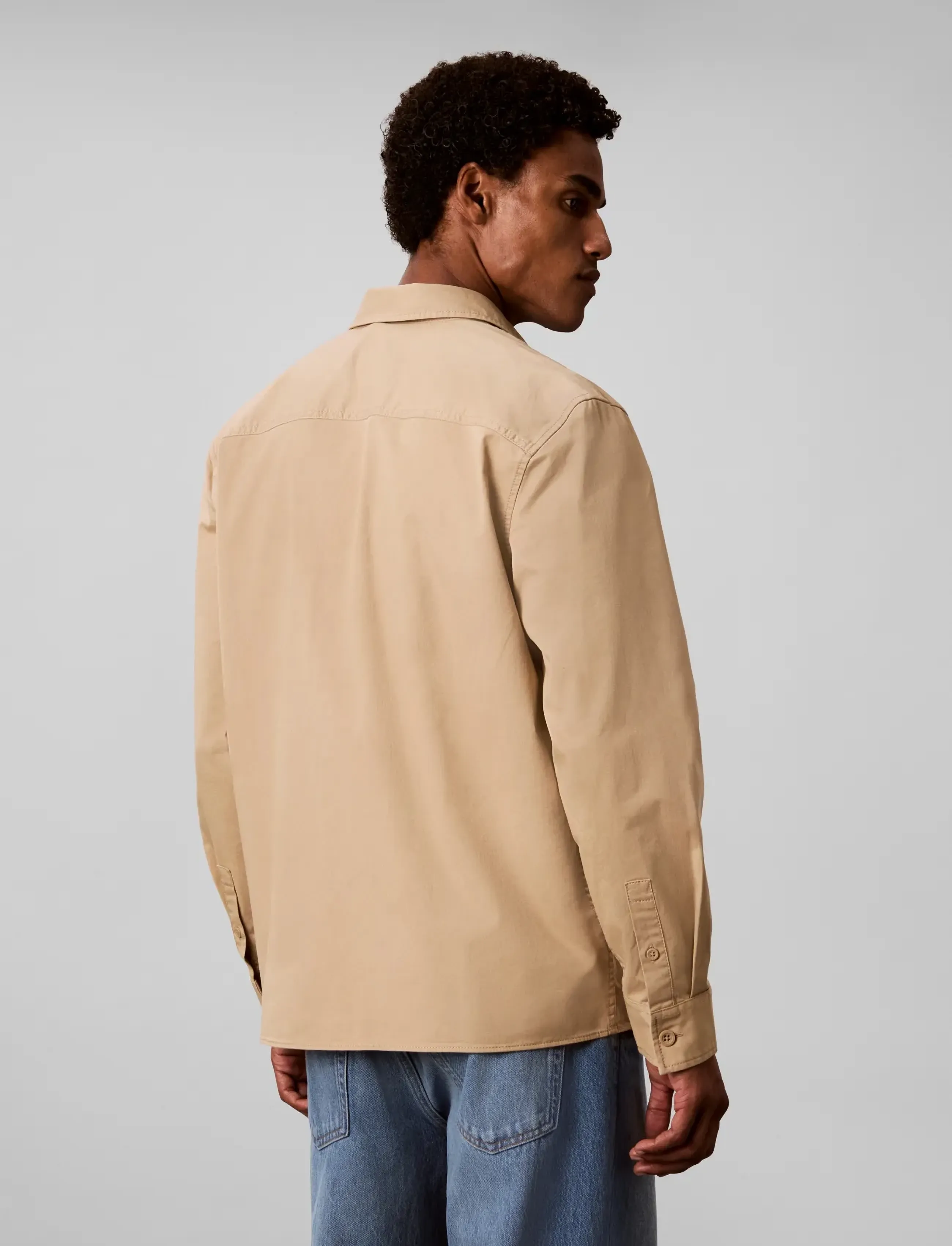 Calvin Klein Jeans - LS COMFORT COTTON EASY OVERSHIRT - Überhemden - travertine - 2