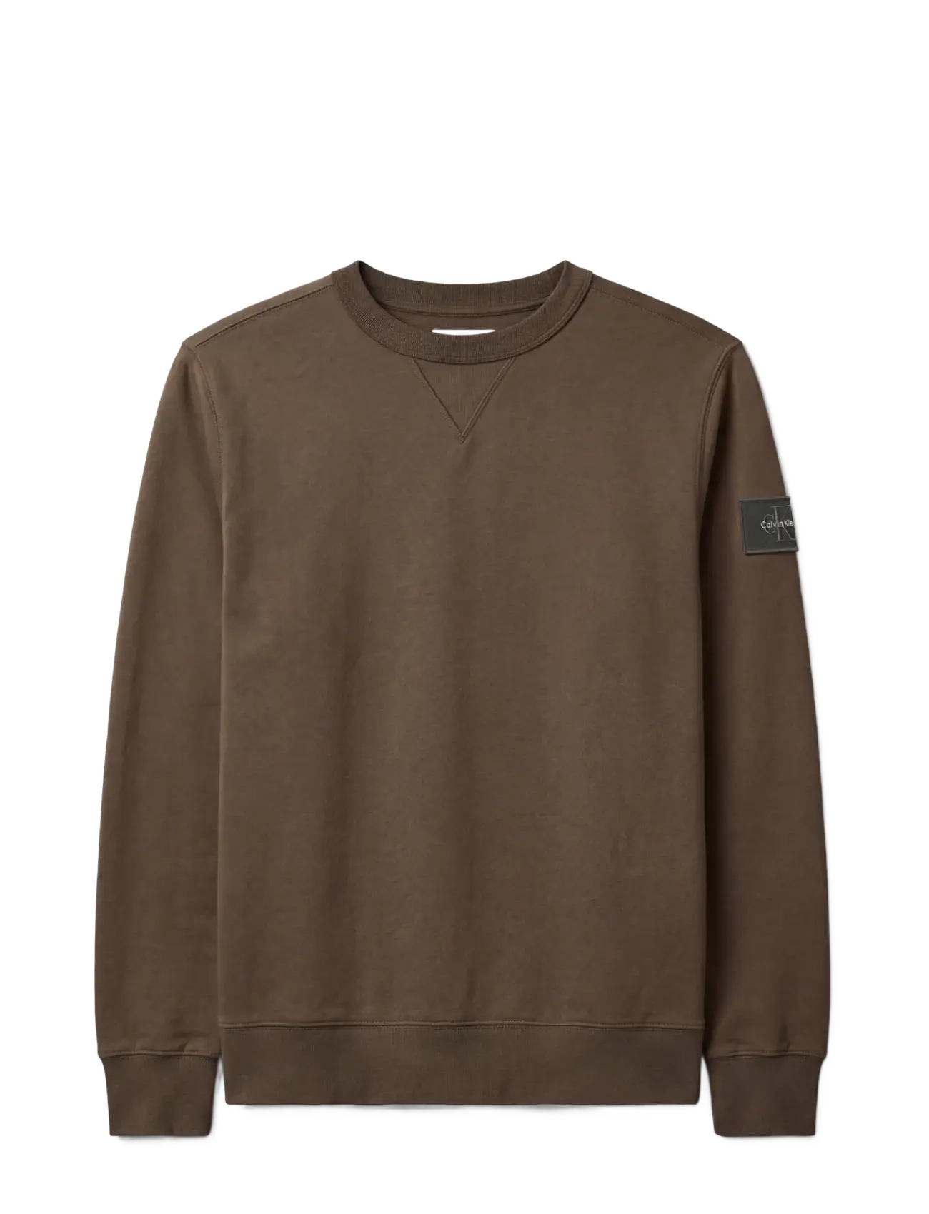 Calvin Klein Jeans - LS 350TERRY BADGE CN SWTSHRT - sweatshirts - olive night - 1