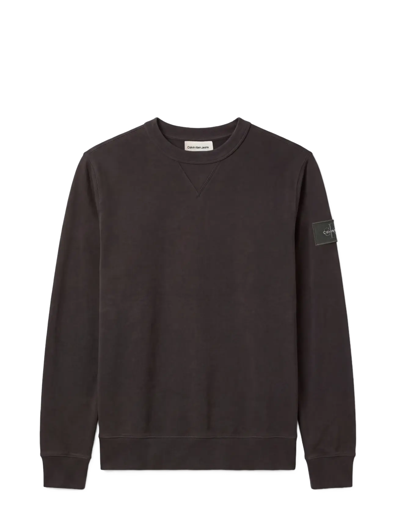 Calvin Klein Jeans - LS 350TERRY BADGE CN SWTSHRT - shoppa efter stil - pirate black - 1