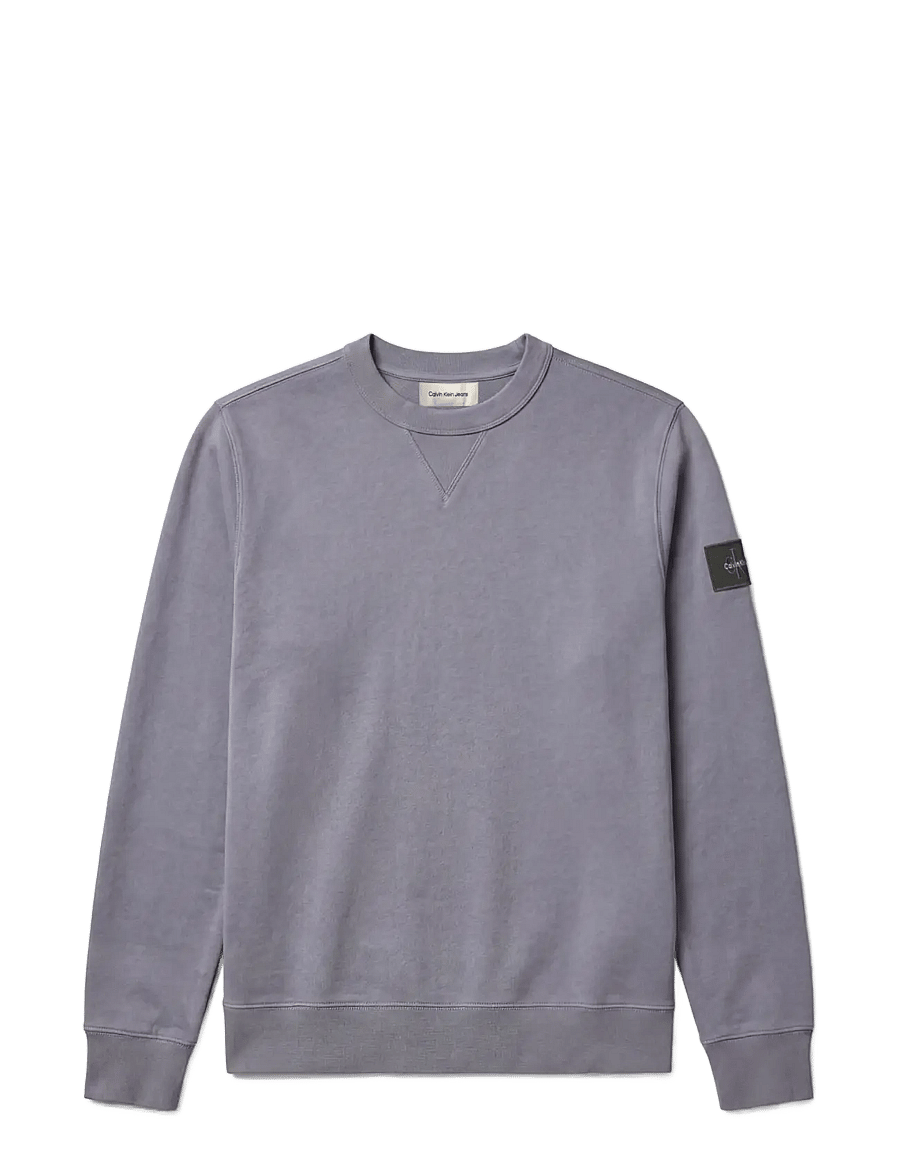 Calvin Klein Jeans - LS EU 350TERRY BADGE CN SWEATSHI - sweatshirts - steel gray - 1