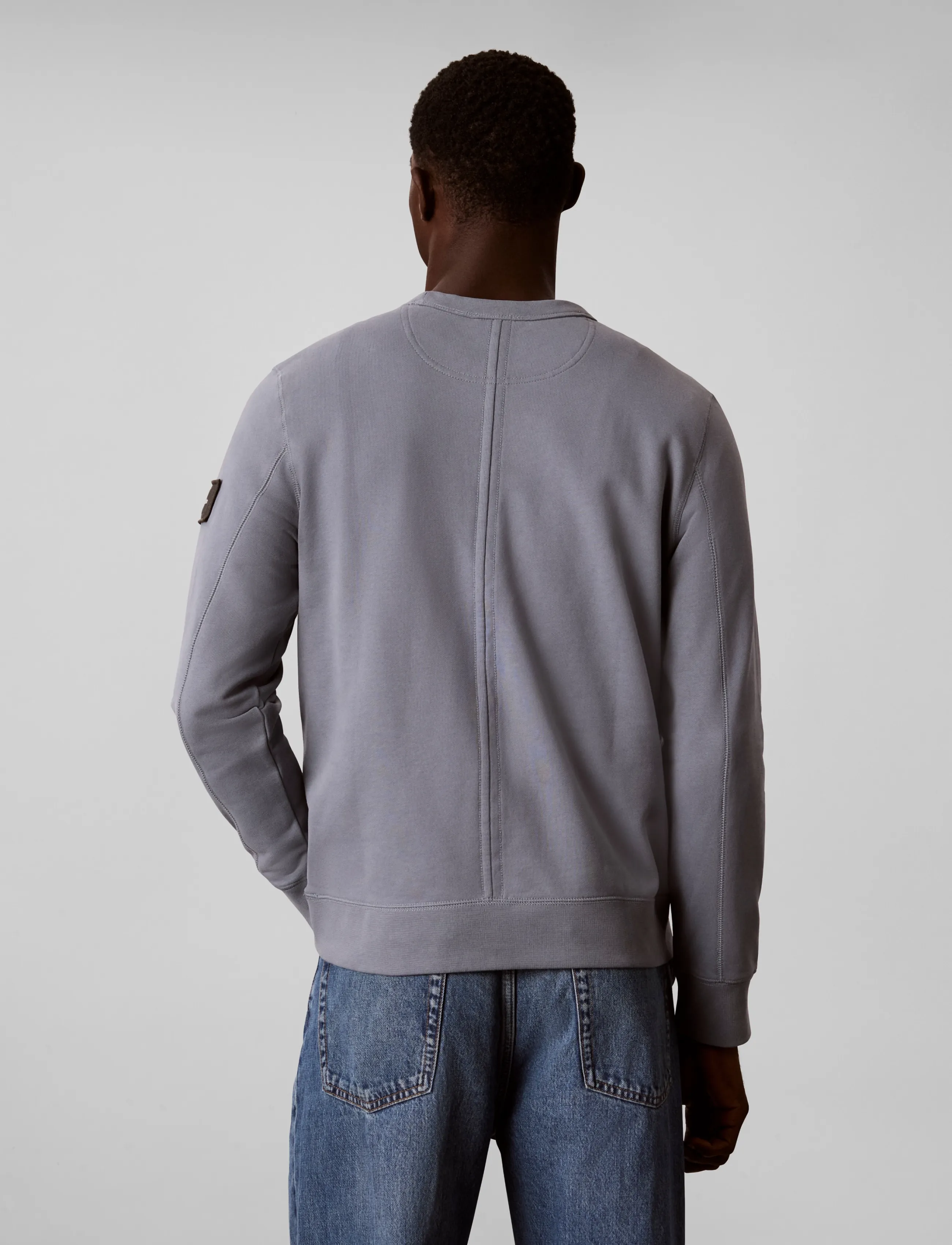 Calvin Klein Jeans - LS EU 350TERRY BADGE CN SWEATSHI - sweatshirts - steel gray - 2