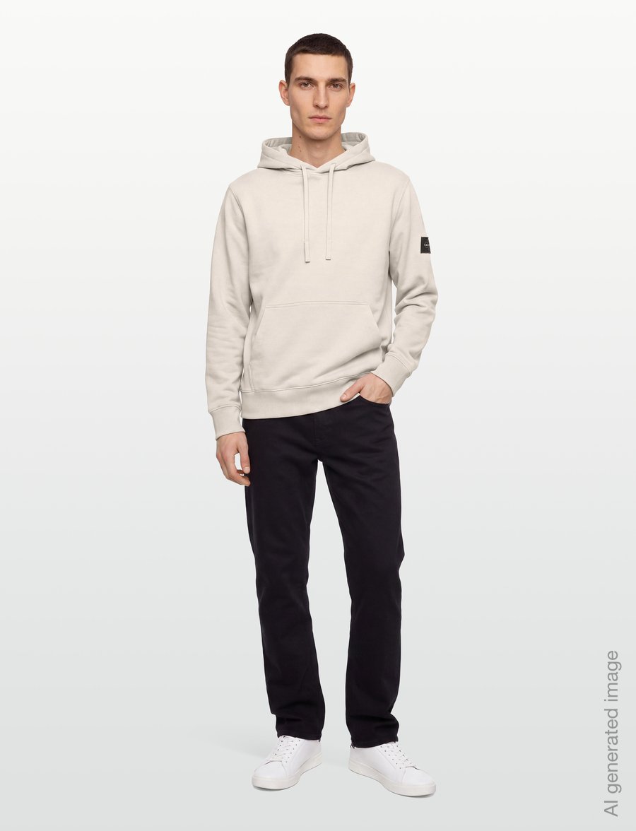 Calvin Klein Jeans - LS EU 350TERRY BADGE HOODIE - hættetrøjer - moonstruck - 0
