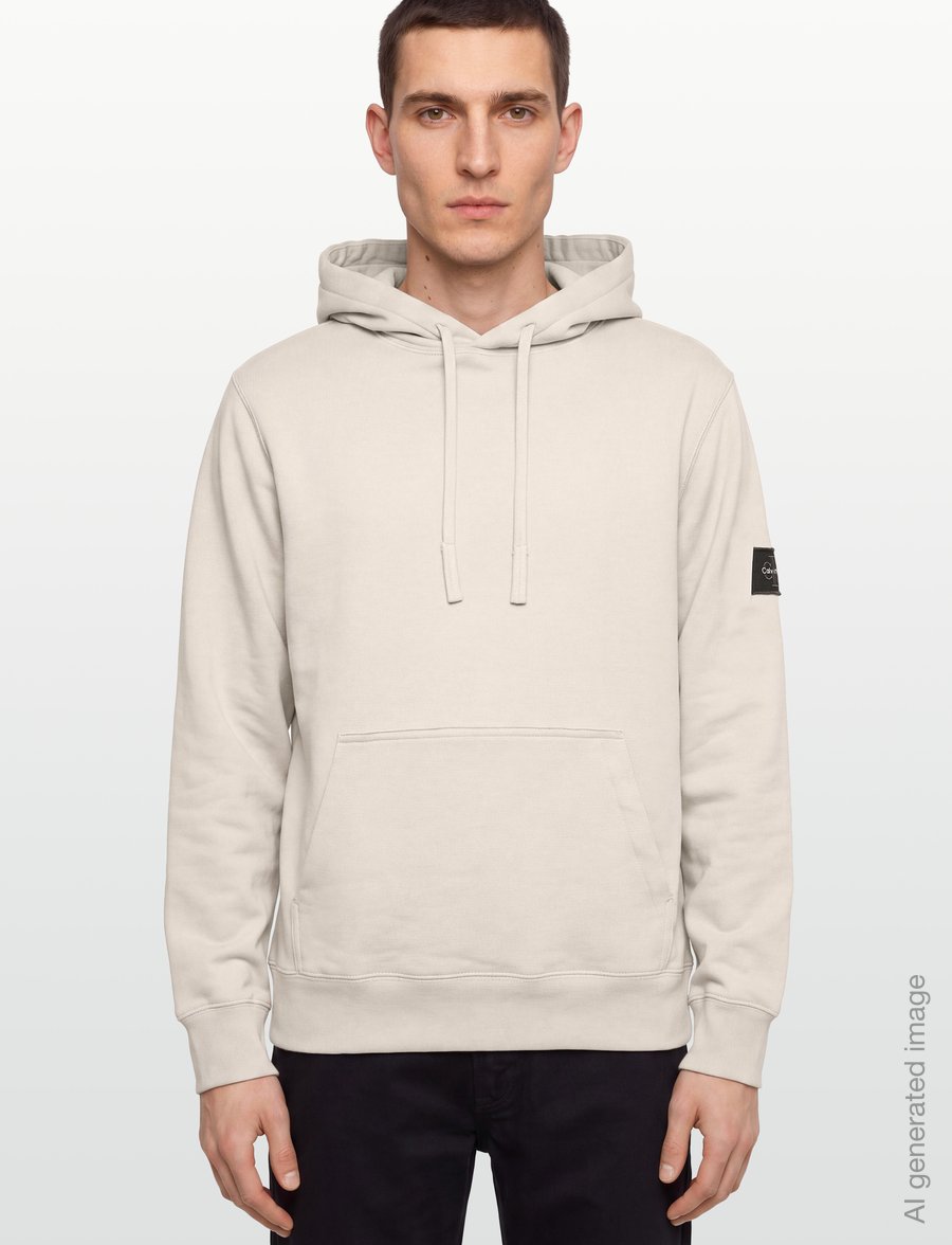 Calvin Klein Jeans - LS EU 350TERRY BADGE HOODIE - hættetrøjer - moonstruck - 3