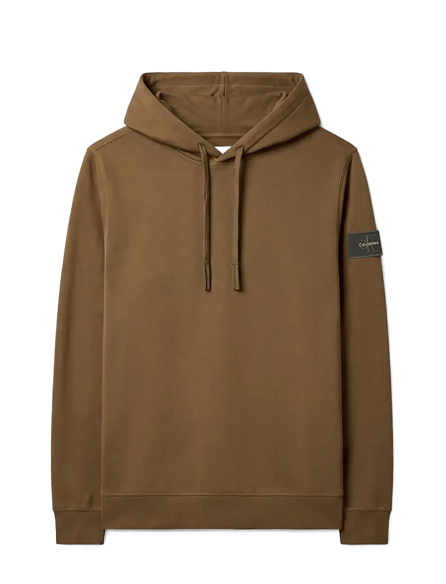Calvin Klein Jeans - LS EU 350TERRY BADGE HOODIE - kapuzenpullover - olive night - 1