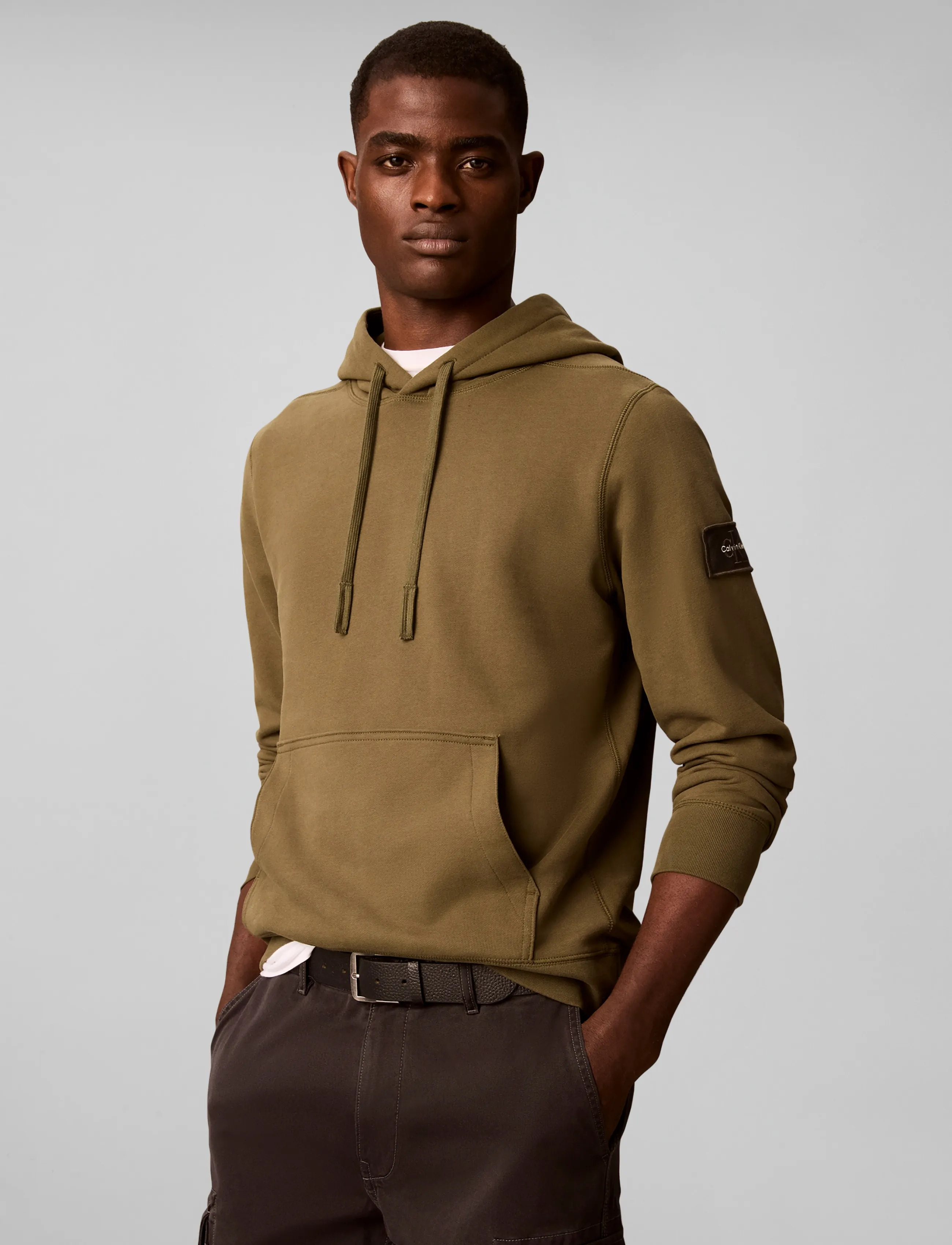 Calvin Klein Jeans Ls Eu 350Terry Badge Hoodie herr – bild 3