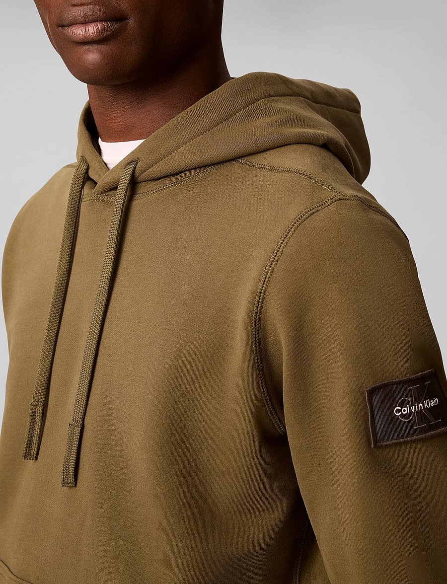 Calvin Klein Jeans - LS EU 350TERRY BADGE HOODIE - kapuzenpullover - olive night - 5