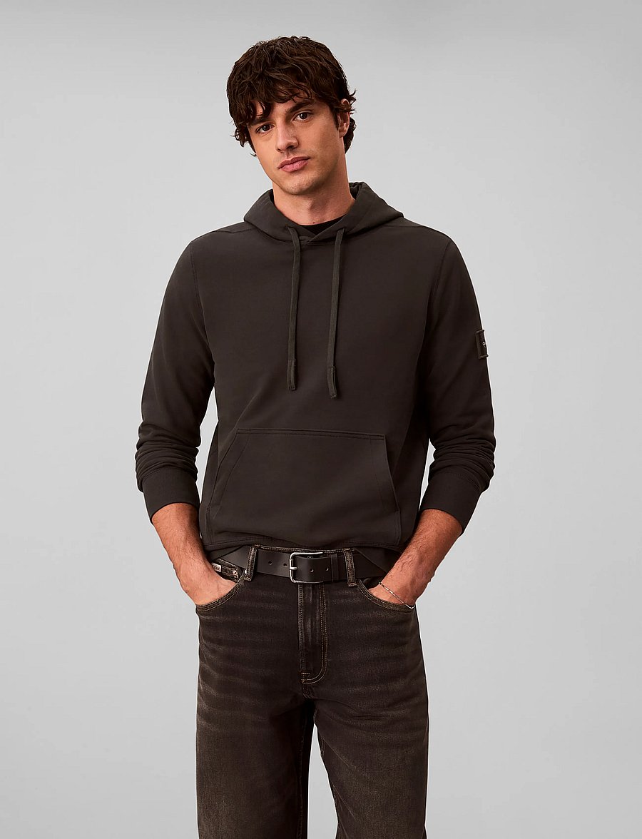 Calvin Klein Jeans - LS EU 350TERRY BADGE HOODIE - hoodies - pirate black - 3