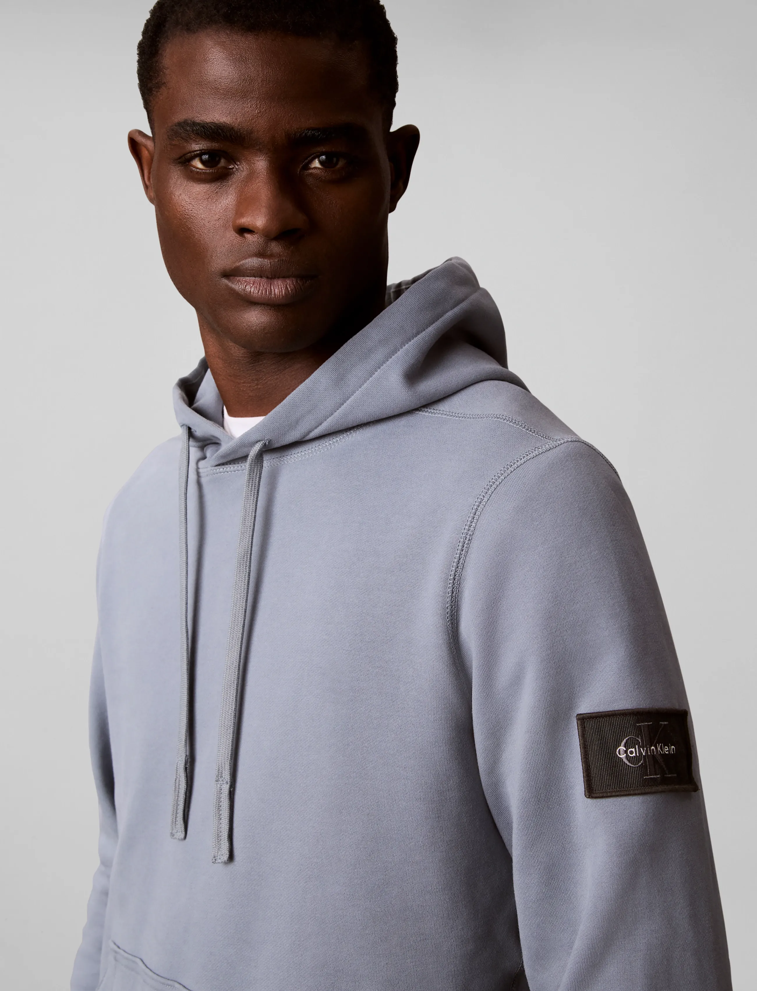 Calvin Klein Jeans - LS EU 350TERRY BADGE HOODIE - hoodies - steel gray - 5