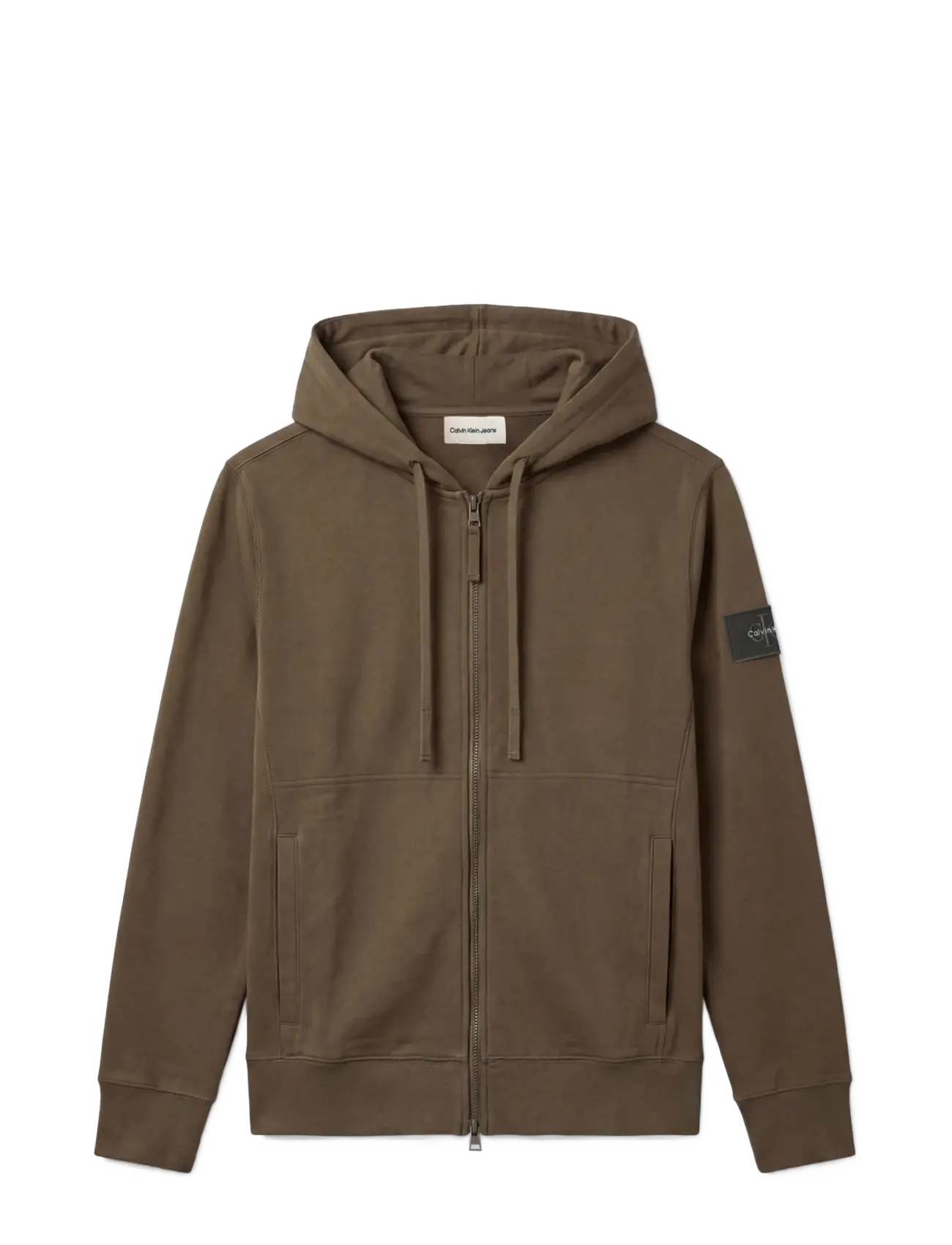 Calvin Klein Jeans - LS EU 350TERRY BADGE FZ HOODIE - kapuzenpullover - olive night - 1