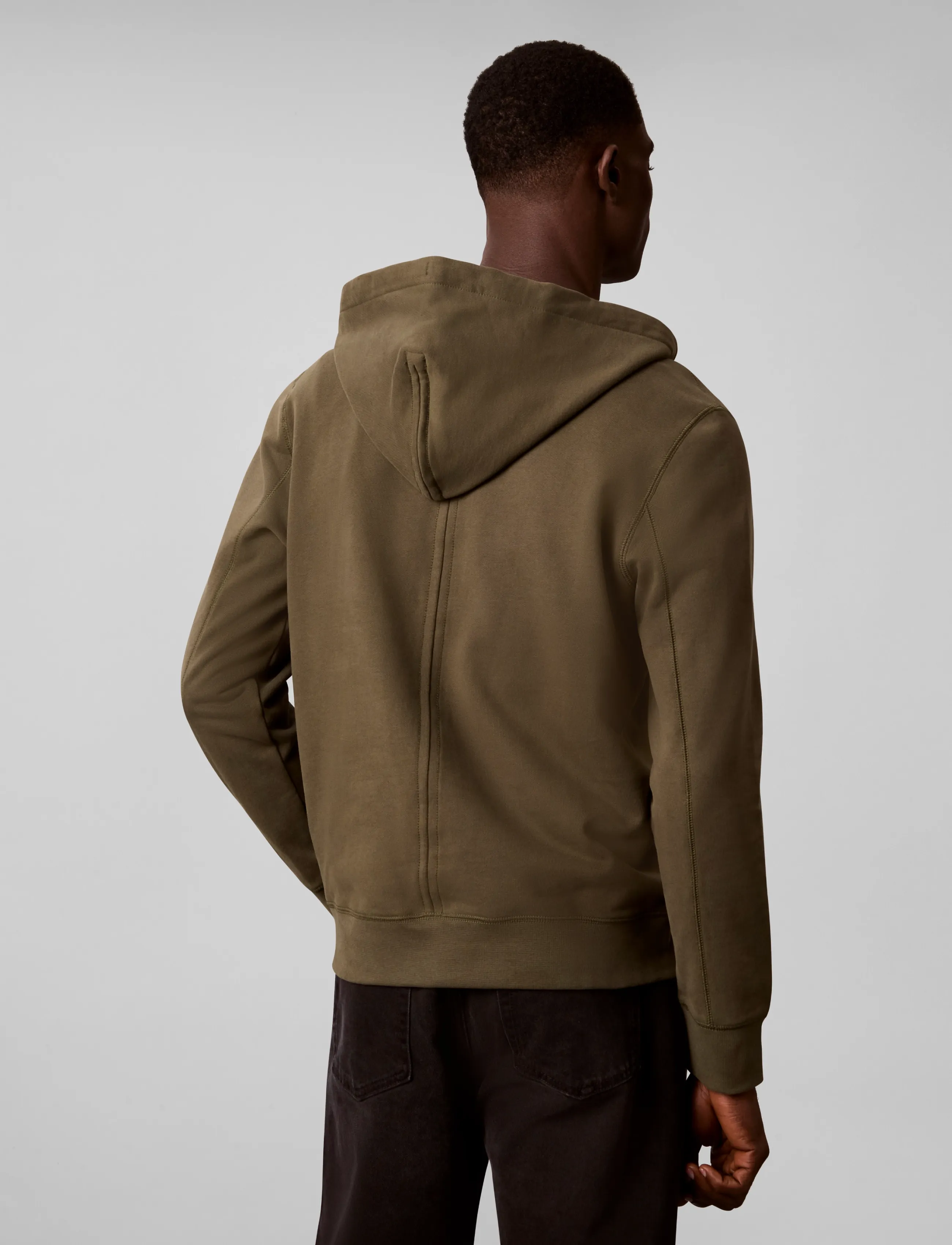 Calvin Klein Jeans - LS EU 350TERRY BADGE FZ HOODIE - kapuzenpullover - olive night - 2