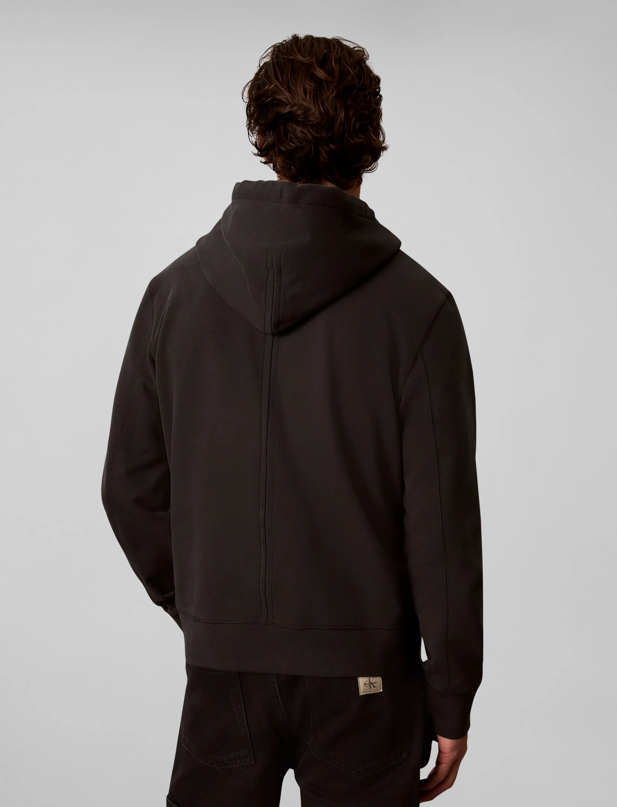 Calvin Klein Jeans - LS EU 350TERRY BADGE FZ HOODIE - hættetrøjer - pirate black - 2