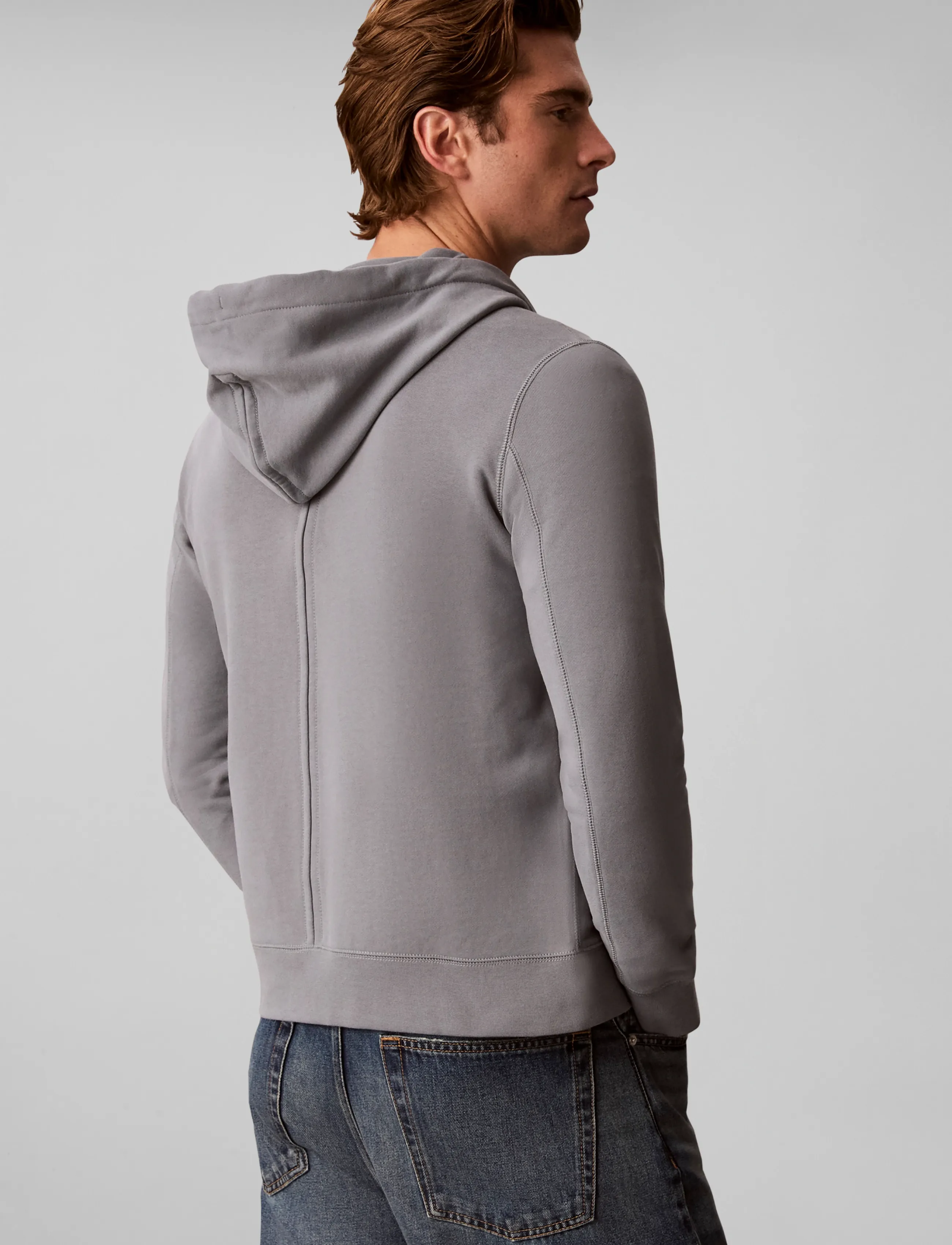 Calvin Klein Jeans - LS EU 350TERRY BADGE FZ HOODIE - kapuzenpullover - steel gray - 2