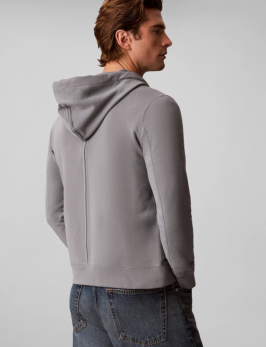 Calvin Klein Jeans - LS EU 350TERRY BADGE FZ HOODIE - kapuzenpullover - steel gray - 2