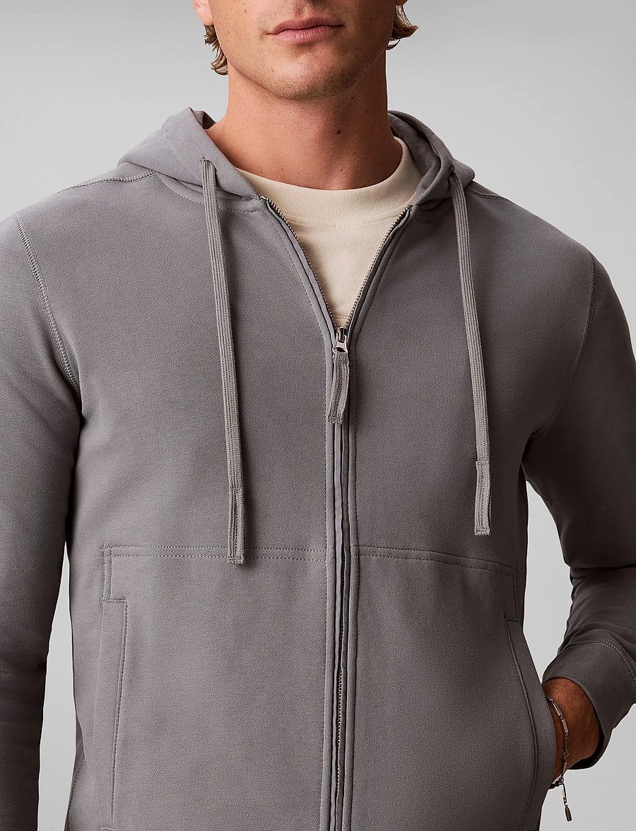 Calvin Klein Jeans - LS EU 350TERRY BADGE FZ HOODIE - kapuzenpullover - steel gray - 4