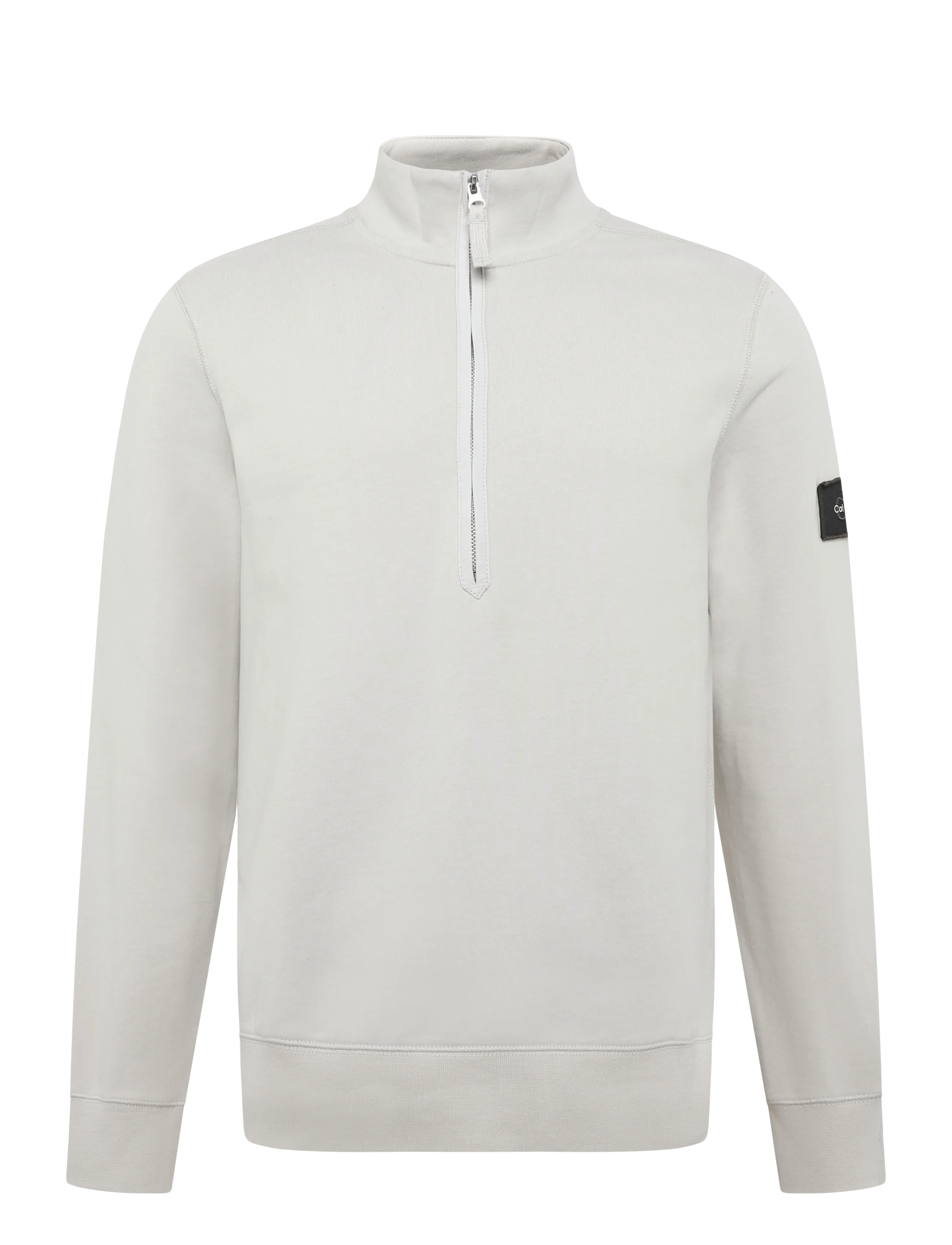 Calvin Klein Jeans LS EU 350TERRY BADGE QTR ZIP - Festival-outfit - MOONSTRUCK / cream