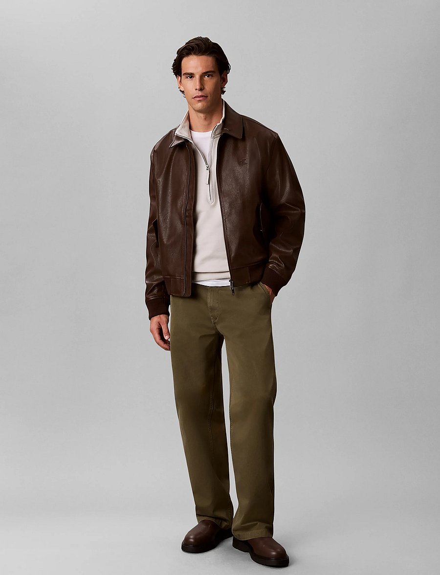 Calvin Klein Jeans - LS EU 350TERRY BADGE QTR ZIP - dressipluusid - moonstruck - 4