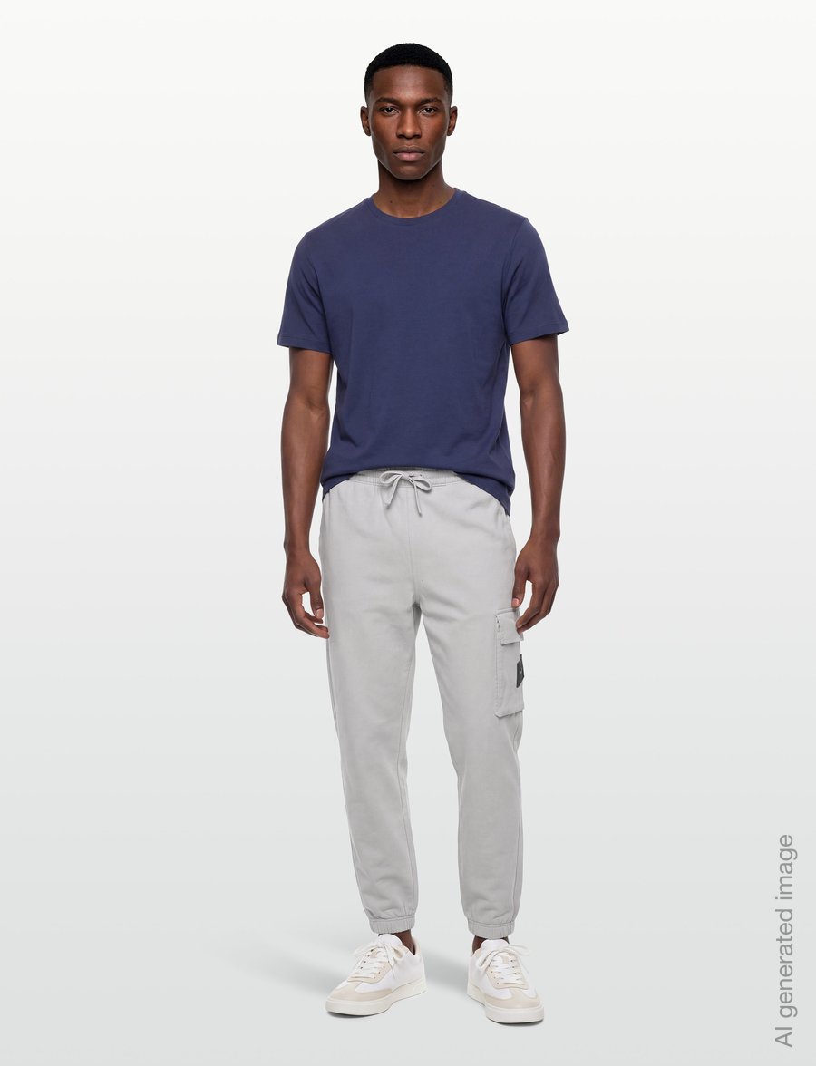 Calvin Klein Jeans - EU 350TERRY BADGE JOGGER - shoppa efter stil - moonstruck - 0