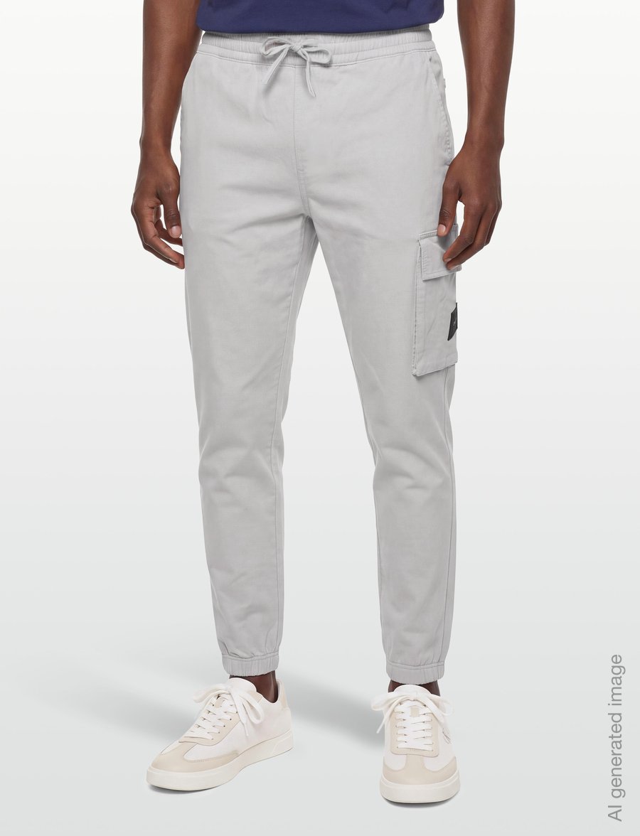 Calvin Klein Jeans - EU 350TERRY BADGE JOGGER - shoppa efter stil - moonstruck - 3