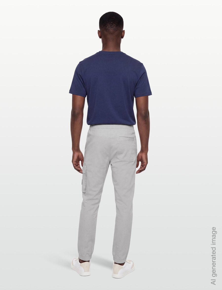 Calvin Klein Jeans - EU 350TERRY BADGE JOGGER - shoppa efter stil - moonstruck - 4