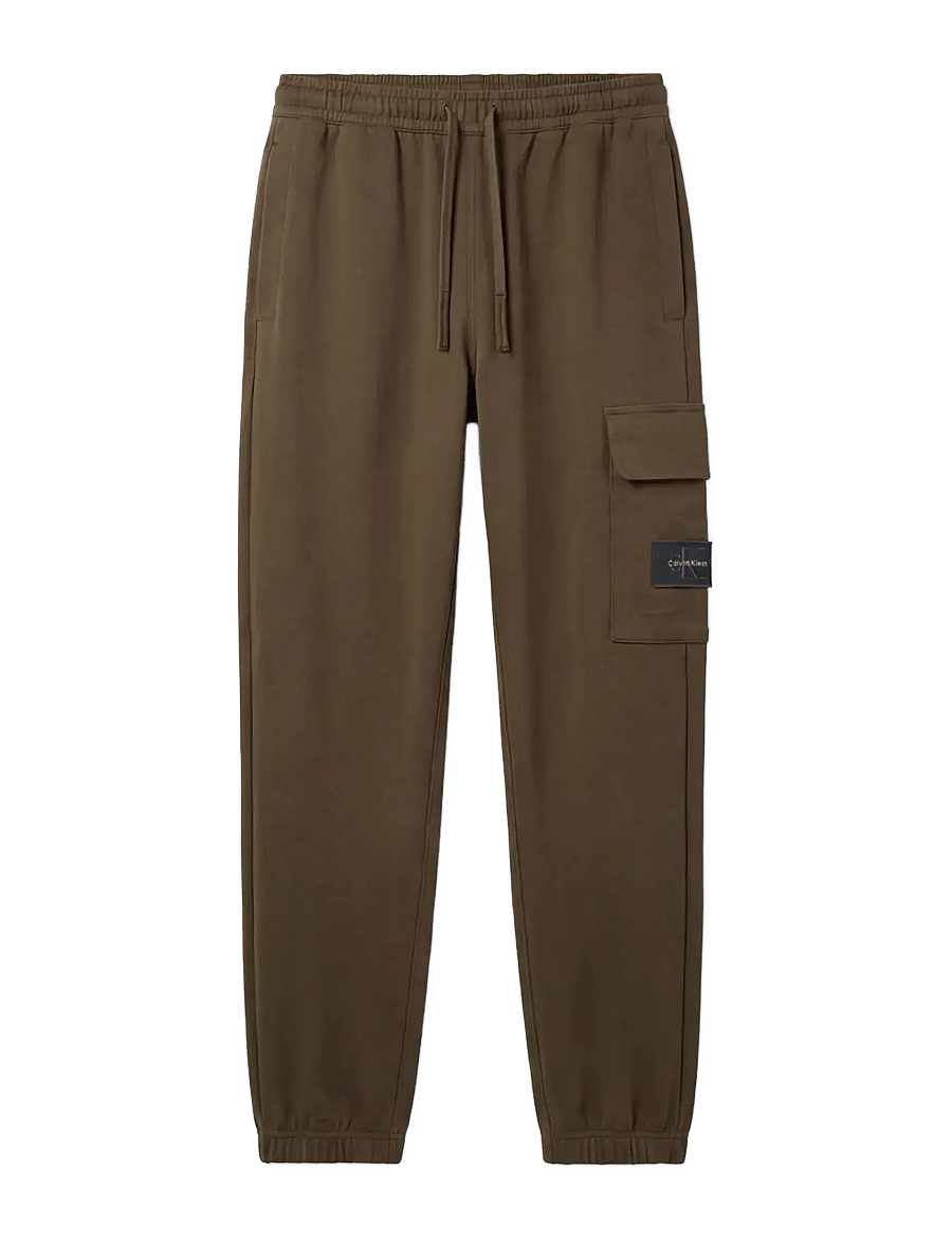 Calvin Klein Jeans - EU 350TERRY BADGE JOGGER - shop efter stil - olive night - 0