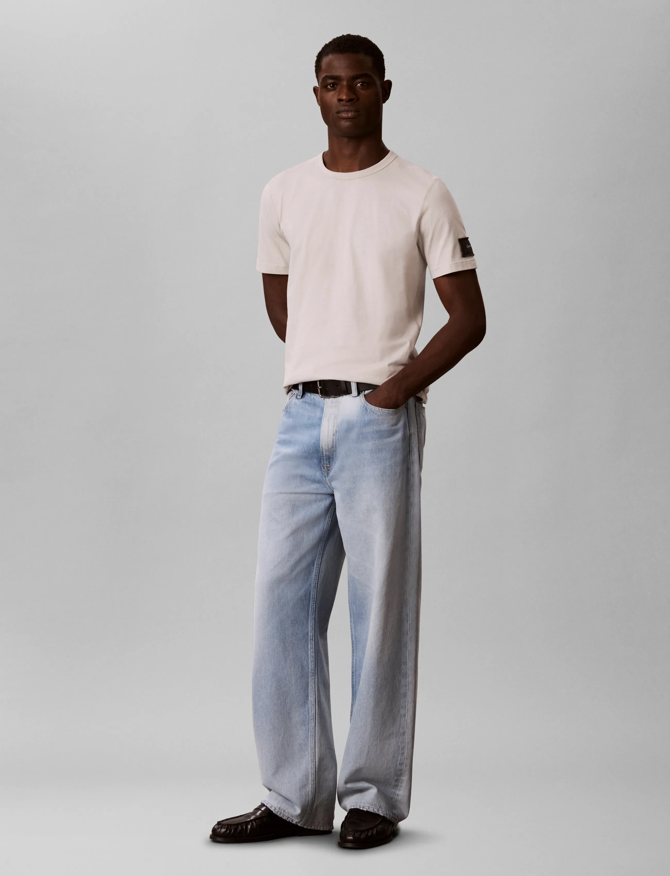 Ss Clsc Sueded Jersey Badge Tee