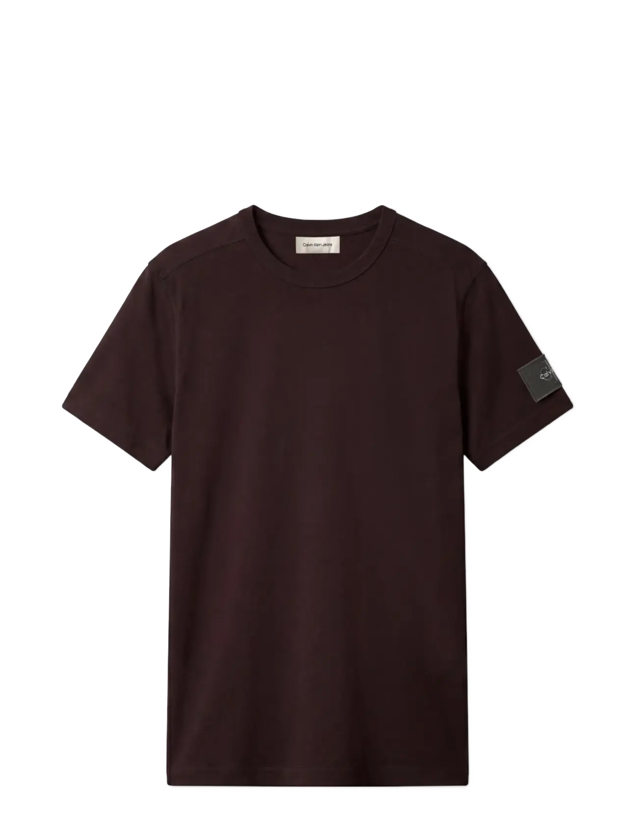 Calvin Klein Jeans - SS CLSC SUEDED JERSEY BADGE TEE - kortärmade t-shirts - pirate black - 1