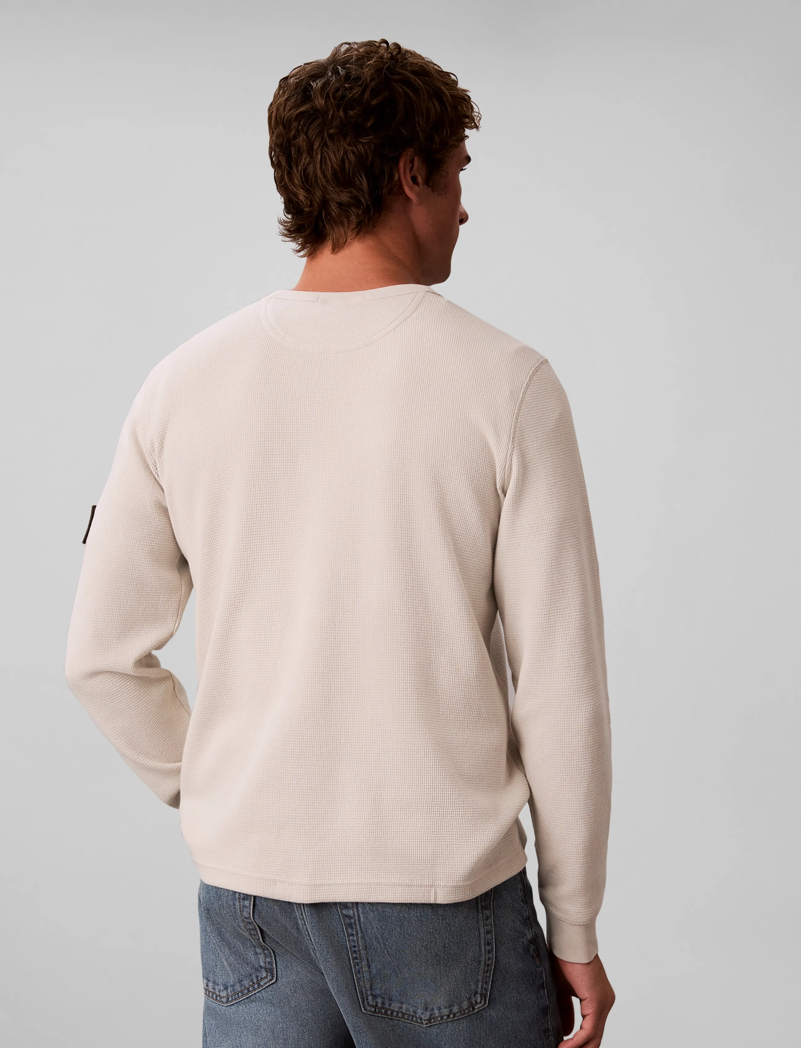 Calvin Klein Jeans - LS WAFFLE BADGE CREWNK TEE - moonstruck - 2